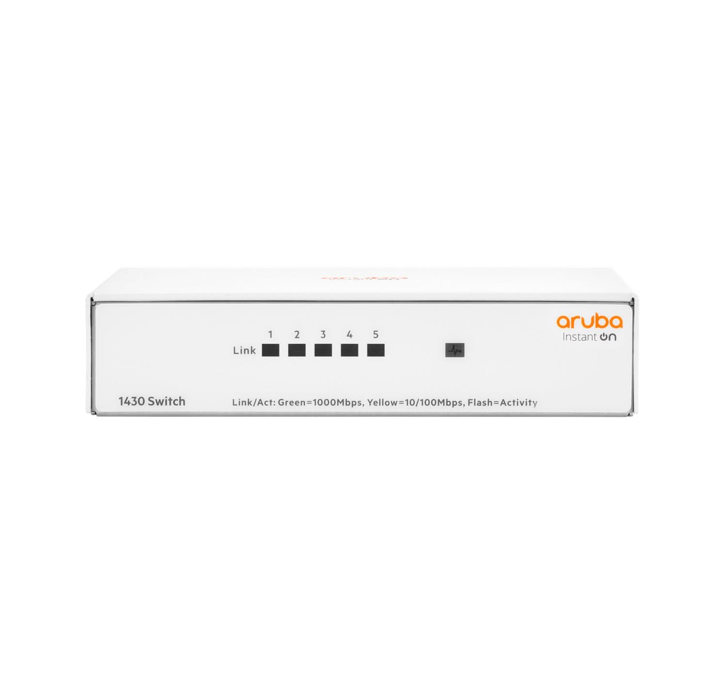 Aruba Instant On 1430 5G Unmanaged L2 Gigabit Ethernet Switch (10/100/1000) - White R8R44A#ABA - Perfect for Home Office & Small Business Networking