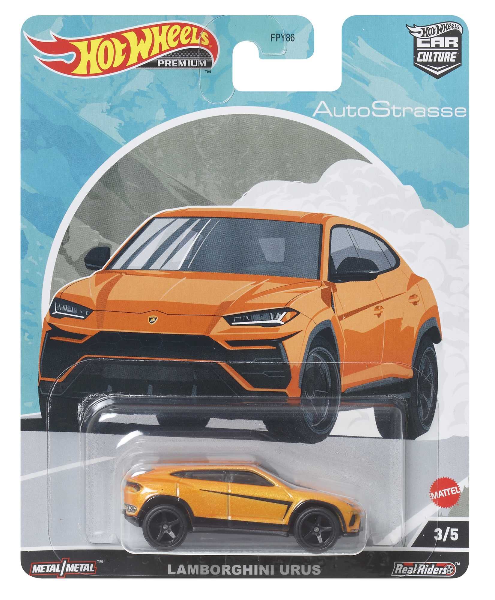 Hot Wheels Lamborghini Urus Die-Cast Car 1:64 Scale Model Toy - Collectible Auto Strasse Series for Kids & Adults - Perfect for Play, Display & Gifts