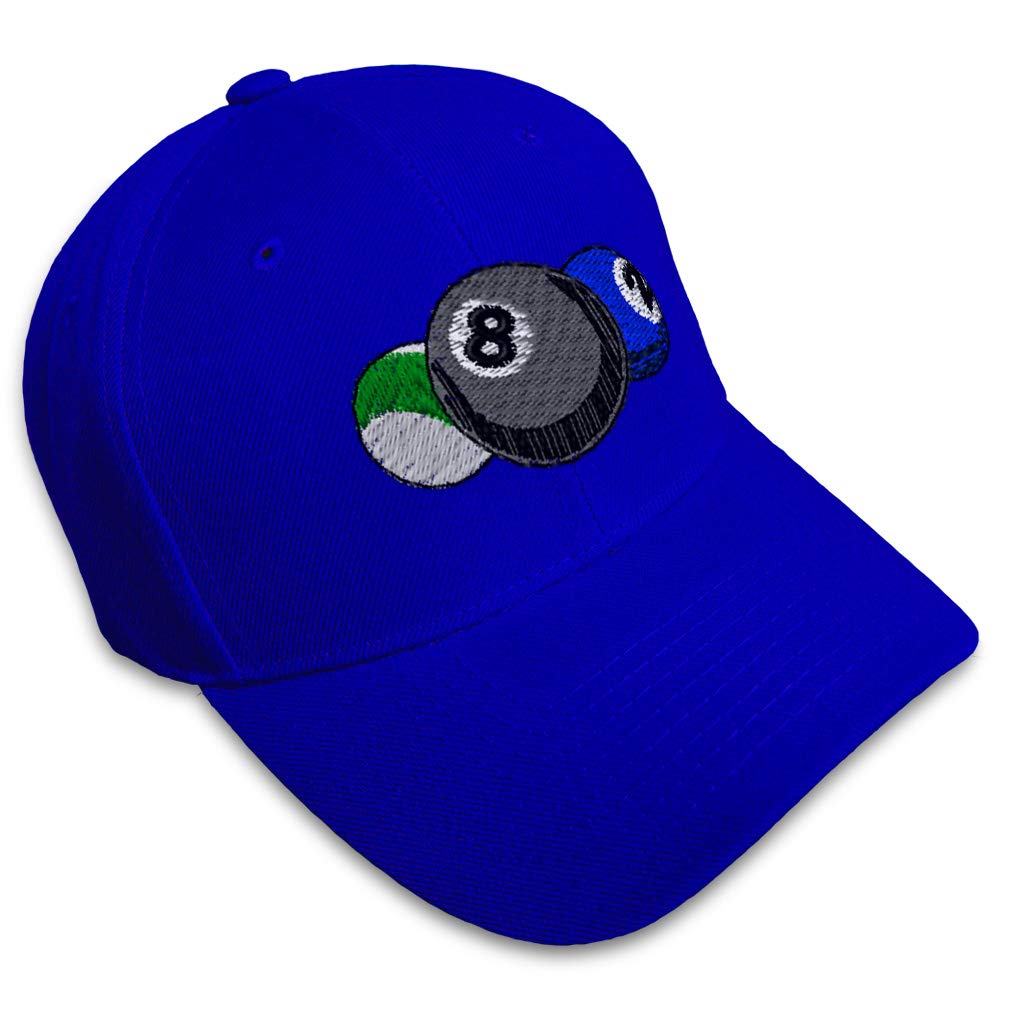 Custom Embroidered Baseball Cap with Pool Billiards Balls Design - Stylish Sports Hat for Men & Women - Perfect for Billiards, Golf, Outdoor Activities and Casual Wear