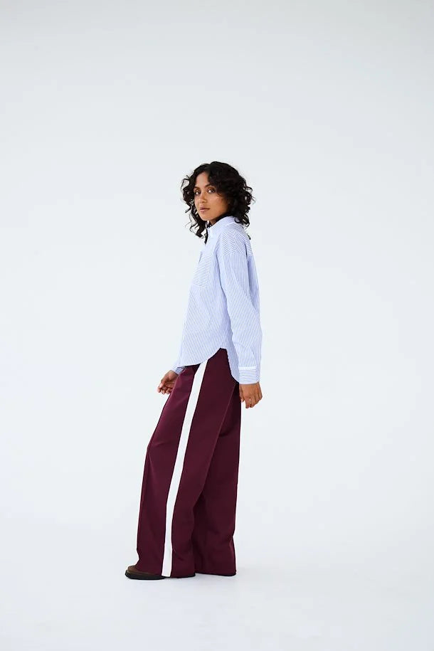 Kate Panel Wide Leg Pants in Port Royale - Comfortable High Waisted Flowy Trousers for Women | Perfect for Office, Casual Wear & Summer Outfits