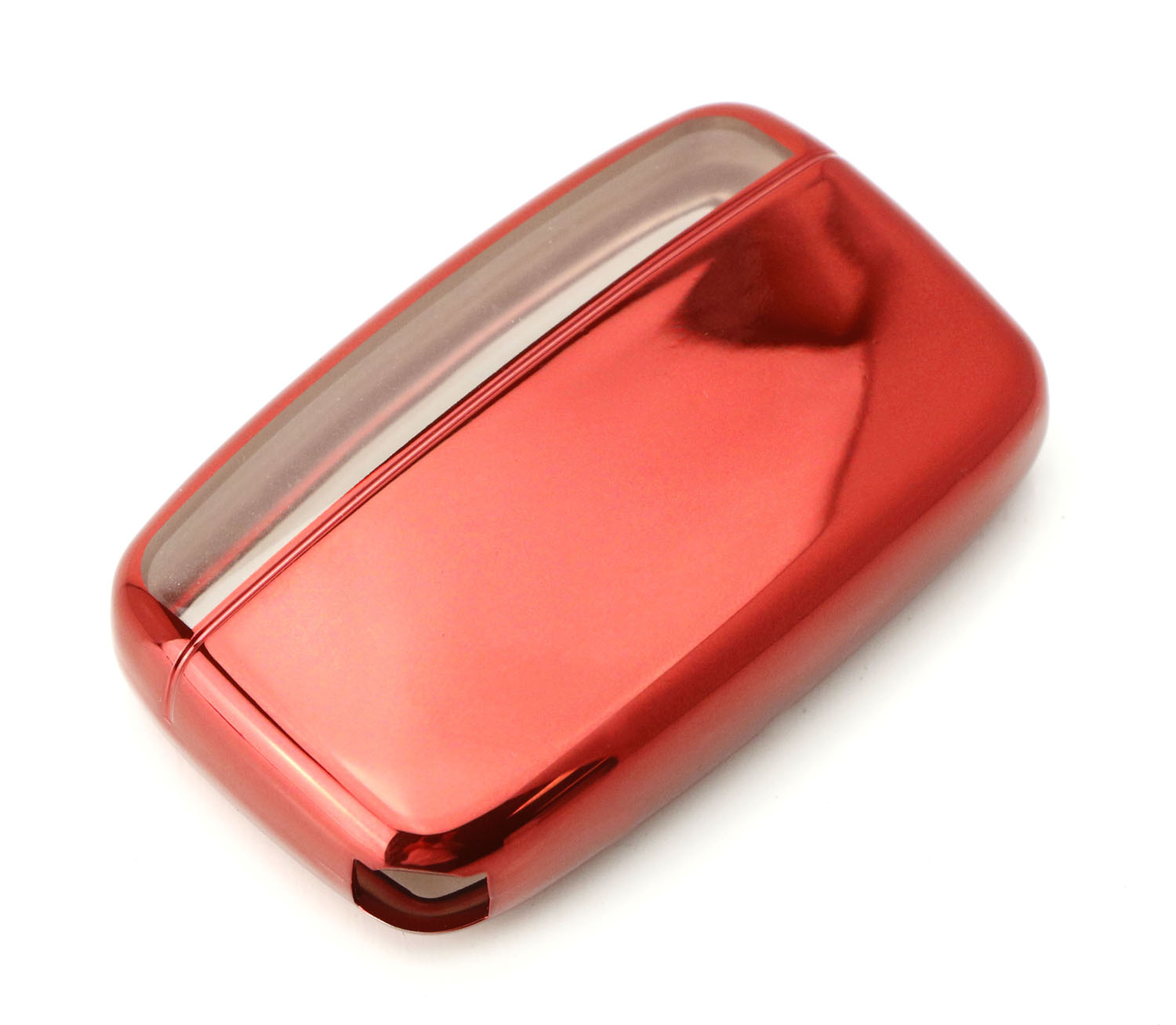 Premium Chrome Red TPU Key Fob Cover for 2010-2016 Land Rover Keyless Smart Key - Durable Protection & Stylish Upgrade for Car Keys