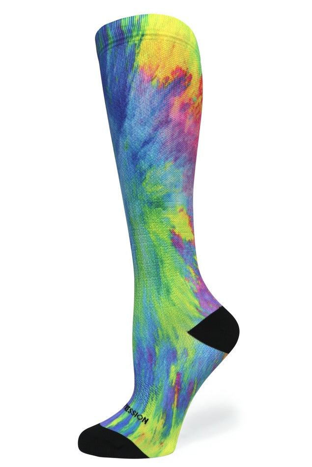 Color Burst Yoga Pants for Women - Standard & Extra Wide Leggings - Comfortable Workout, Lounge & Everyday Wear