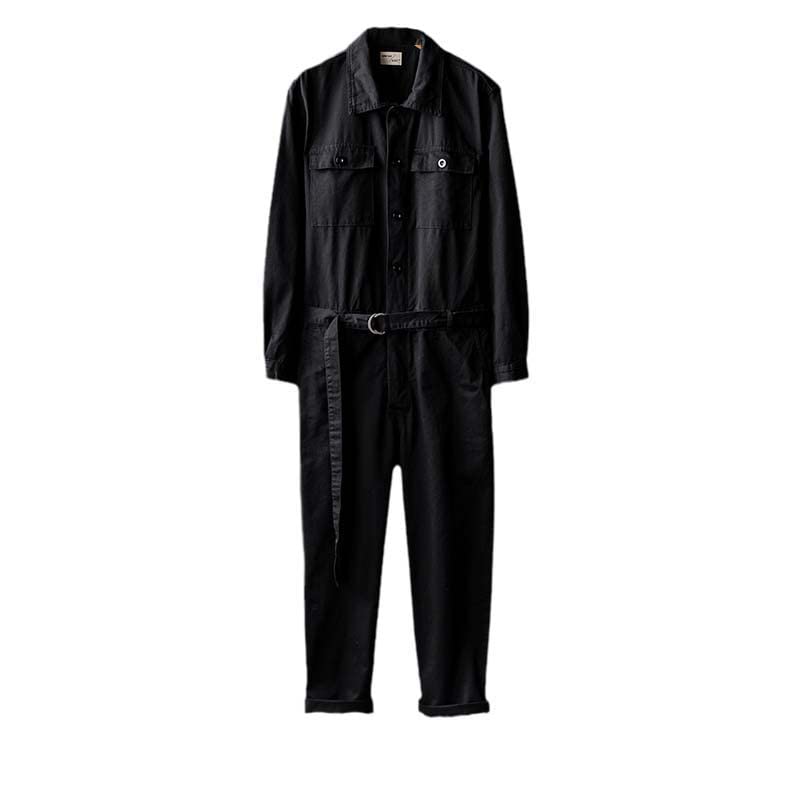 **Aoleaky Men's Loose Fit Long Sleeve Jumpsuit - Cargo Pants Streetwear Work Suit | Stylish One-Piece Overalls for Casual Wear, Work & Outdoor Activities**