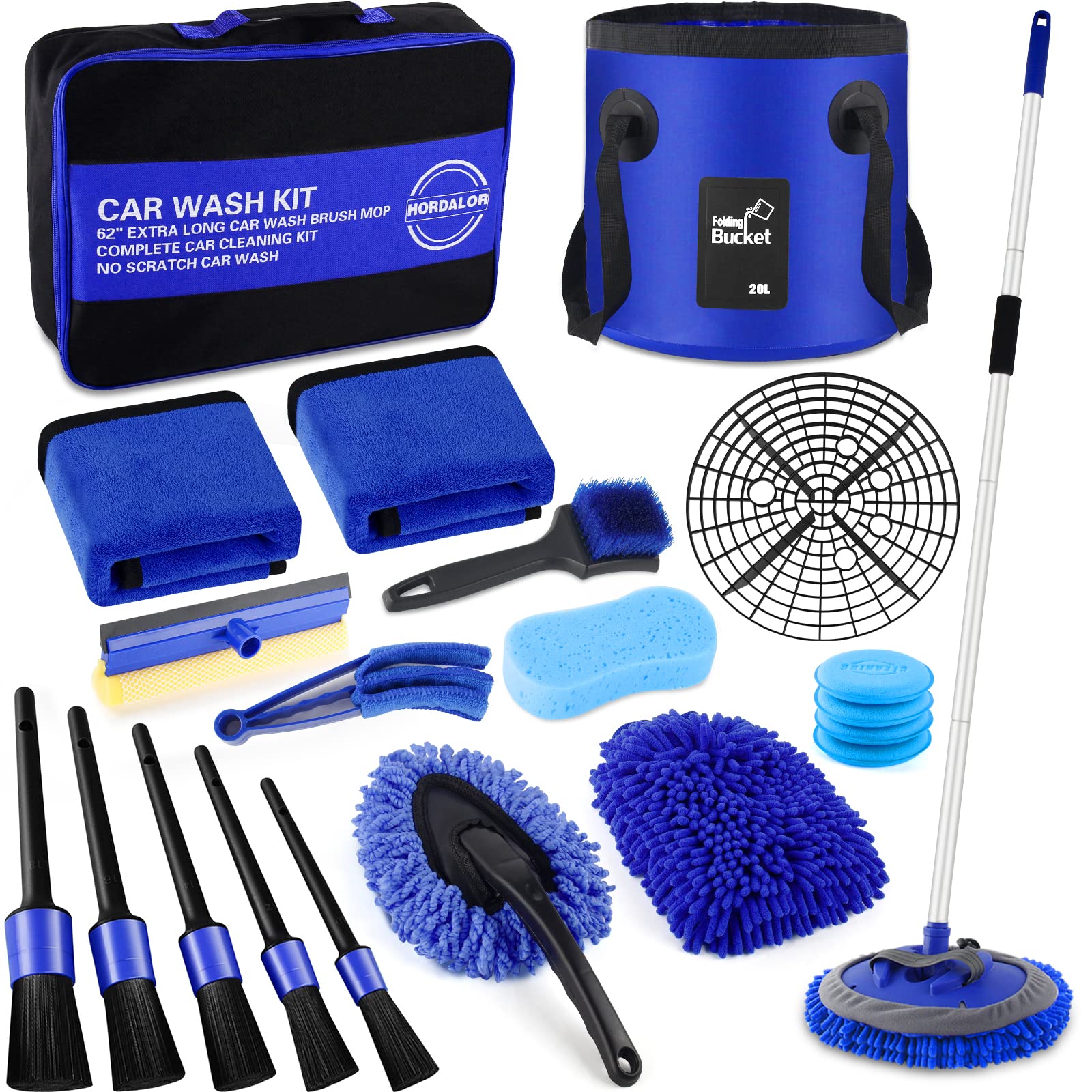 21Pcs Car Wash Kit with 62