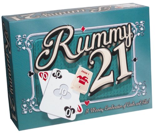 Winning Moves Rummy 21 Card Game - Classic Family Card Game for Adults & Kids - Perfect for Game Nights, Parties & Travel