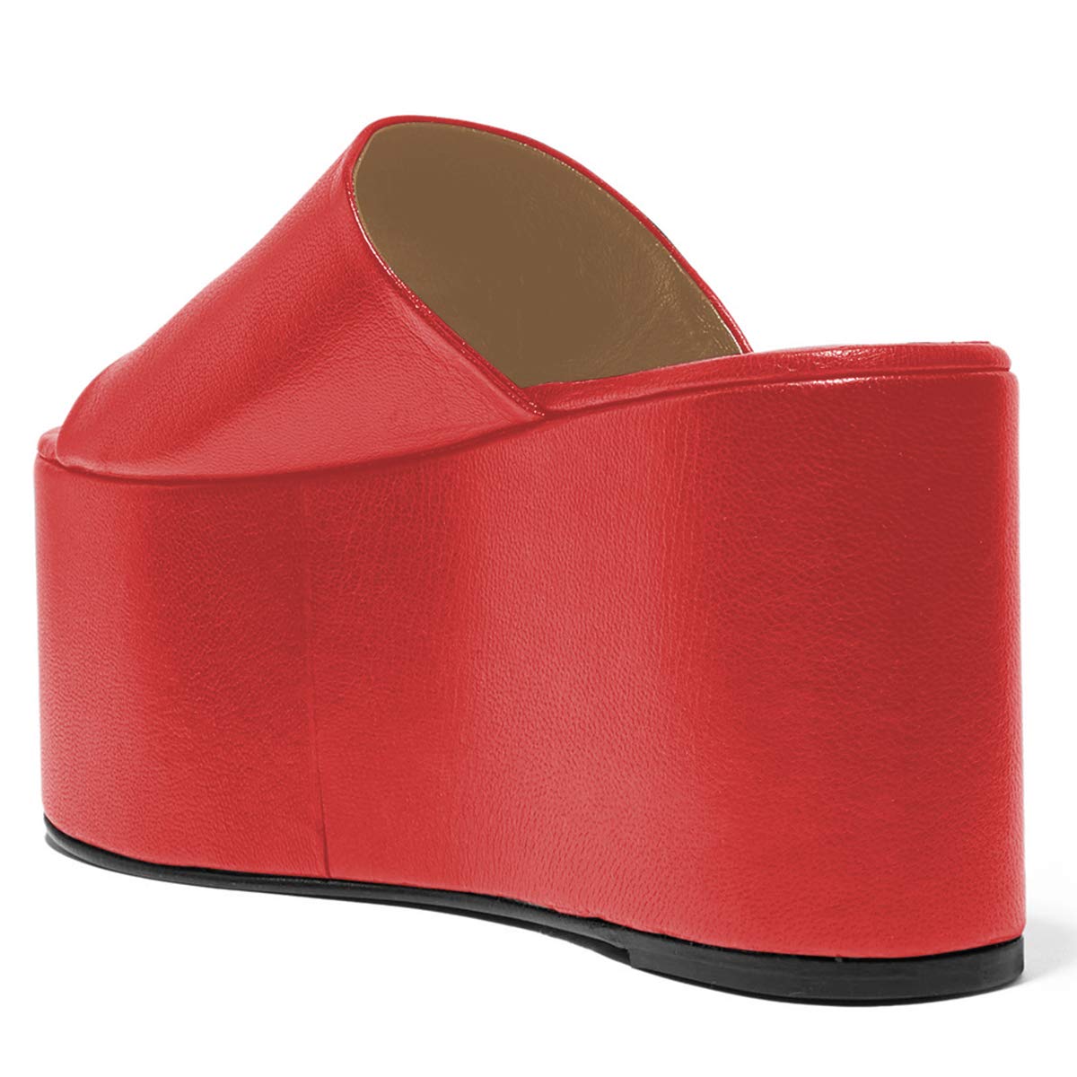 YDN Women's Super Thick Platform High Wedge Heel Sandals - Open Toe Summer Slide Slippers for Casual Wear, Beach & Vacation Outfits