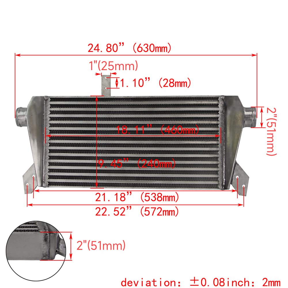 Upgraded Front Mount Intercooler Kit for Audi A4 1.8T Turbo B6 Quattro (2002-2006) - High Performance Cooling System - Perfect for Street Racing & Turbocharged Engine Upgrades