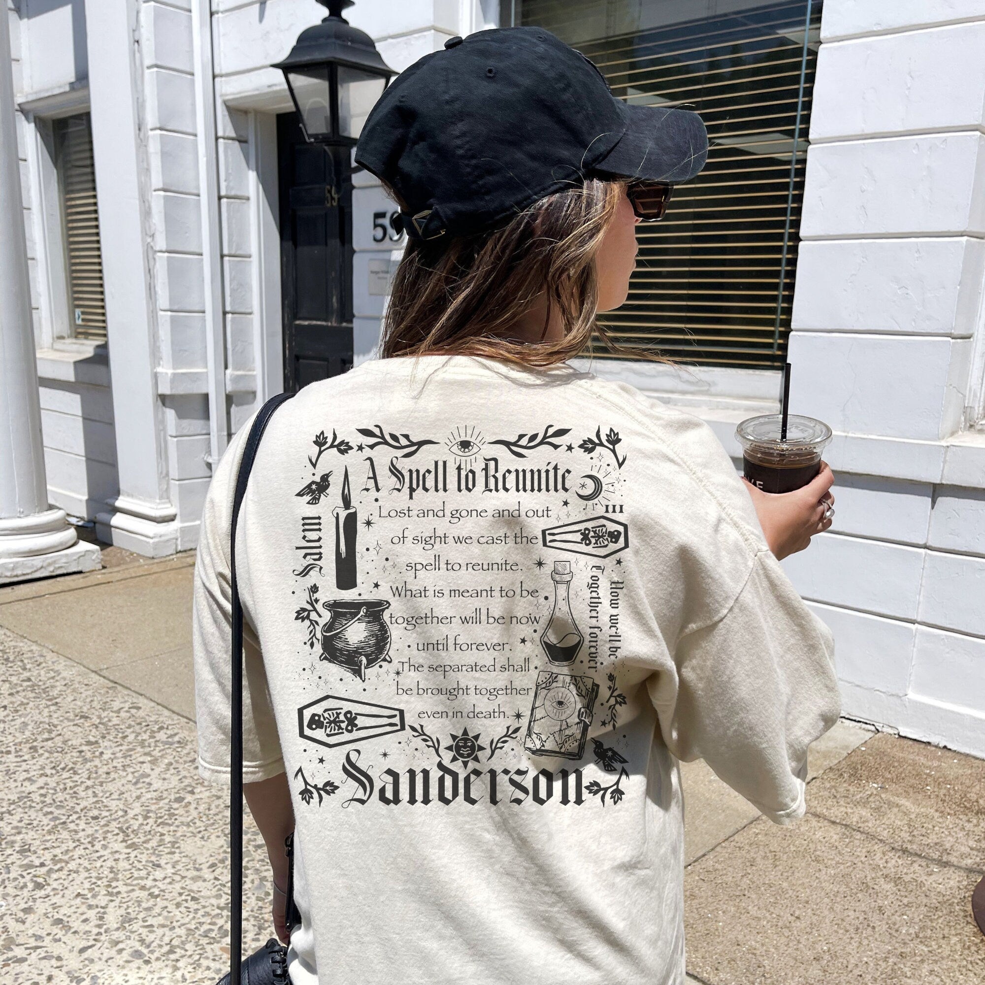 Witchy Hocus Pocus Sweatshirt for Women | Sanderson Sisters Halloween Shirt | Salem Witch Tee | Cute & Cozy Fall Outfit for Girls Trip, Movie Night, or Witch-Themed Party