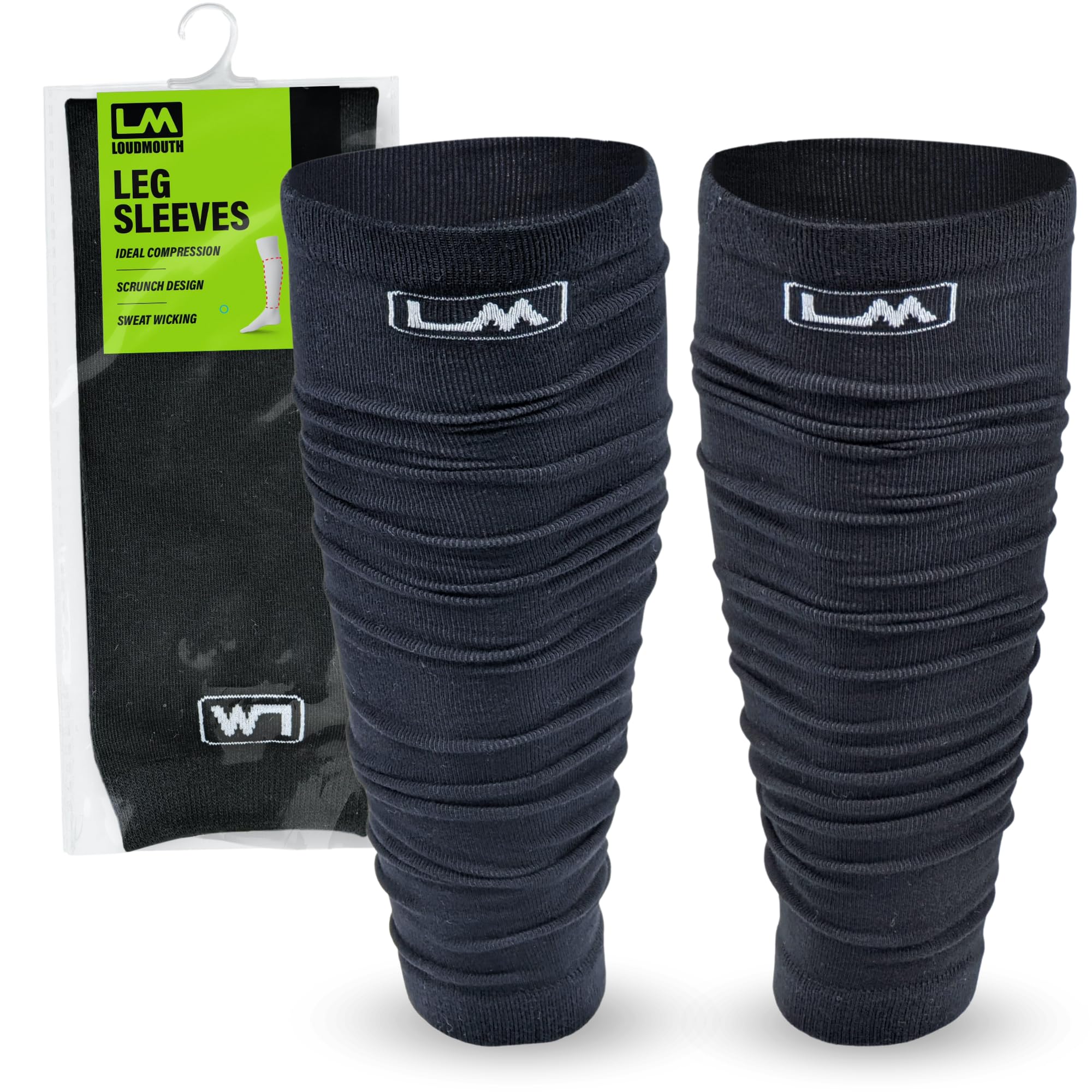 Compression Football Leg Sleeves for Men Women & Youth - Breathable Calf Support Sleeves Pair for Football Soccer Running & Training - Ideal for Sports Performance & Injury Prevention