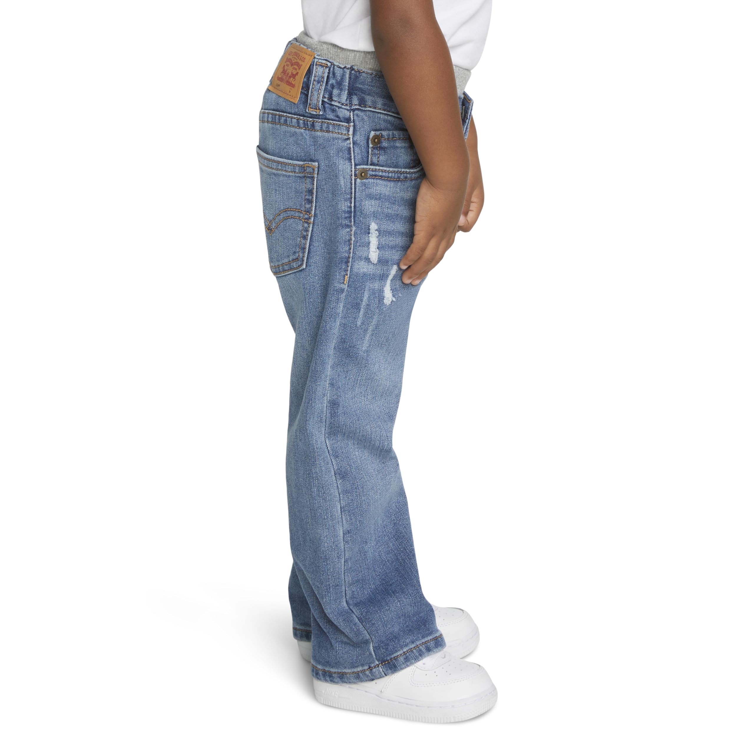 Levi's Baby and Toddler Stretch Denim Pull-On Jeans - Soft Comfort for Playtime & Everyday Wear (Boys & Girls)