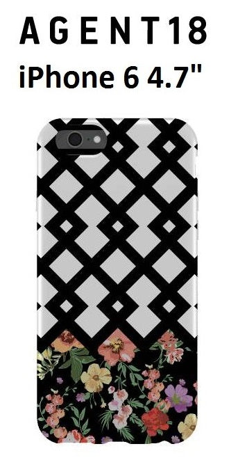 Agent18 Lattice Flowers Case for Apple iPhone 6 (A112FX) - Durable Protective Cover with Stylish Floral Design - Perfect for Everyday Use, Travel & Gift Giving