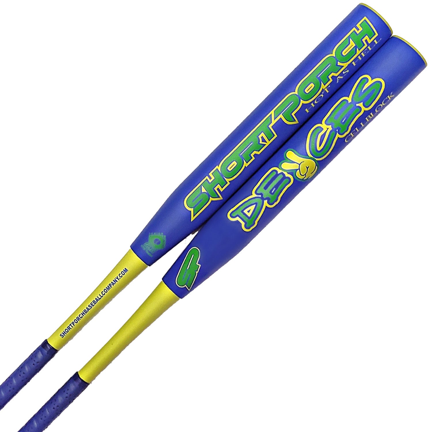 2023 Short Porch Cellblock 2-Piece Senior Slowpitch Softball Bat | Deuces | USA-Made | Perfect for Competitive Games & Training Sessions
