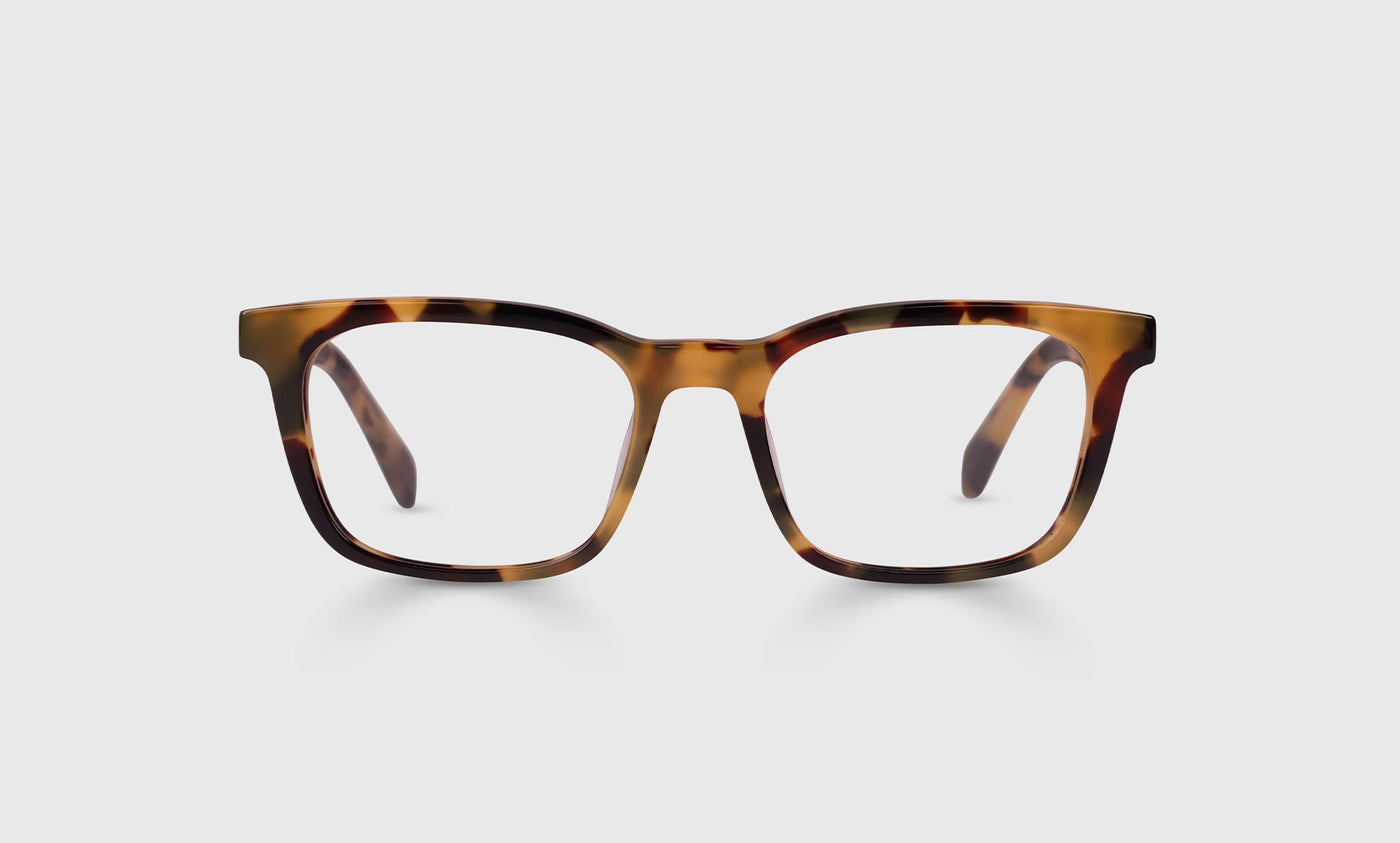 Brain Break Color 19 Tortoise Shell Front & Temple Glasses - Perfect for Reading, Computer Work & Stress Relief