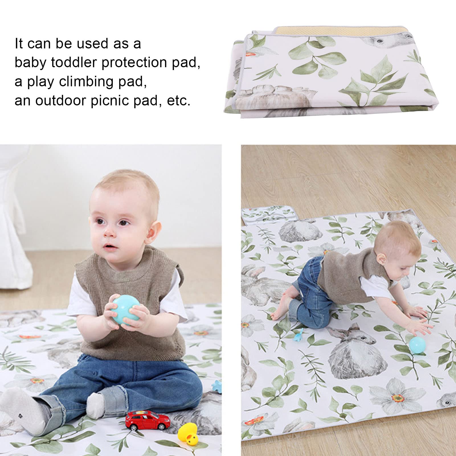 **Waterproof Nylon Splat Mat - Non-Slip Baby Crawling Mat, Foldable Play Mat for Infants, Toddler Game Mat, Hiking & Picnic Blanket - Ideal for Indoor Play, Outdoor Activities & Travel**