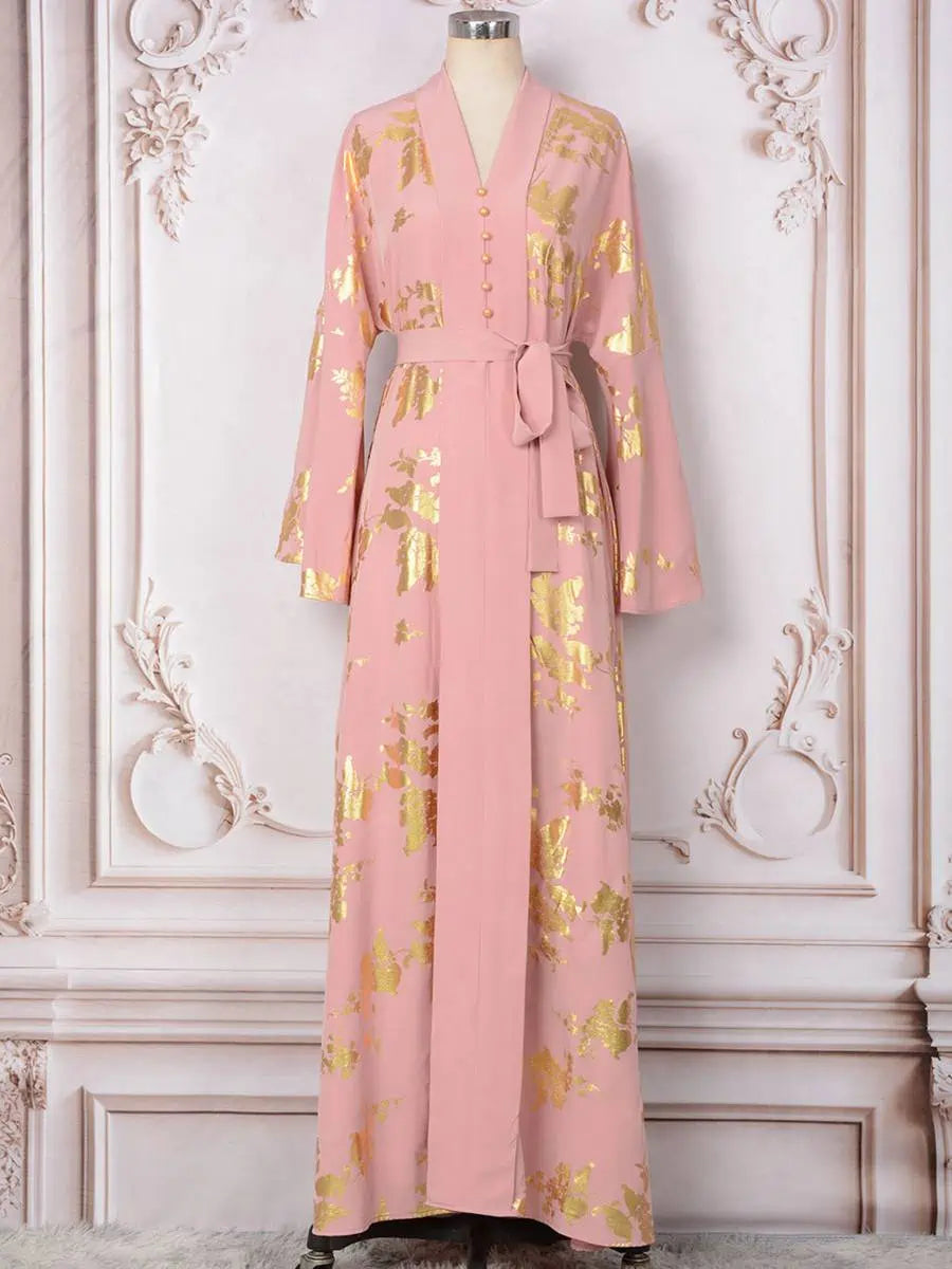 Elegant Bronzing Eid Caftan Dress for Women - Moroccan Kaftan #25174 | Perfect for Eid Celebrations, Weddings & Special Occasions
