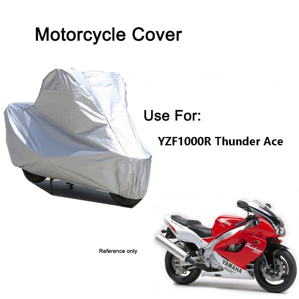 Waterproof Motorcycle Cover for Yamaha YZF1000R Thunder Ace - All Weather Outdoor Protection for Scooters & Bikes - Durable UV Resistant Shelter for Garage, Travel & Long-Term Storage