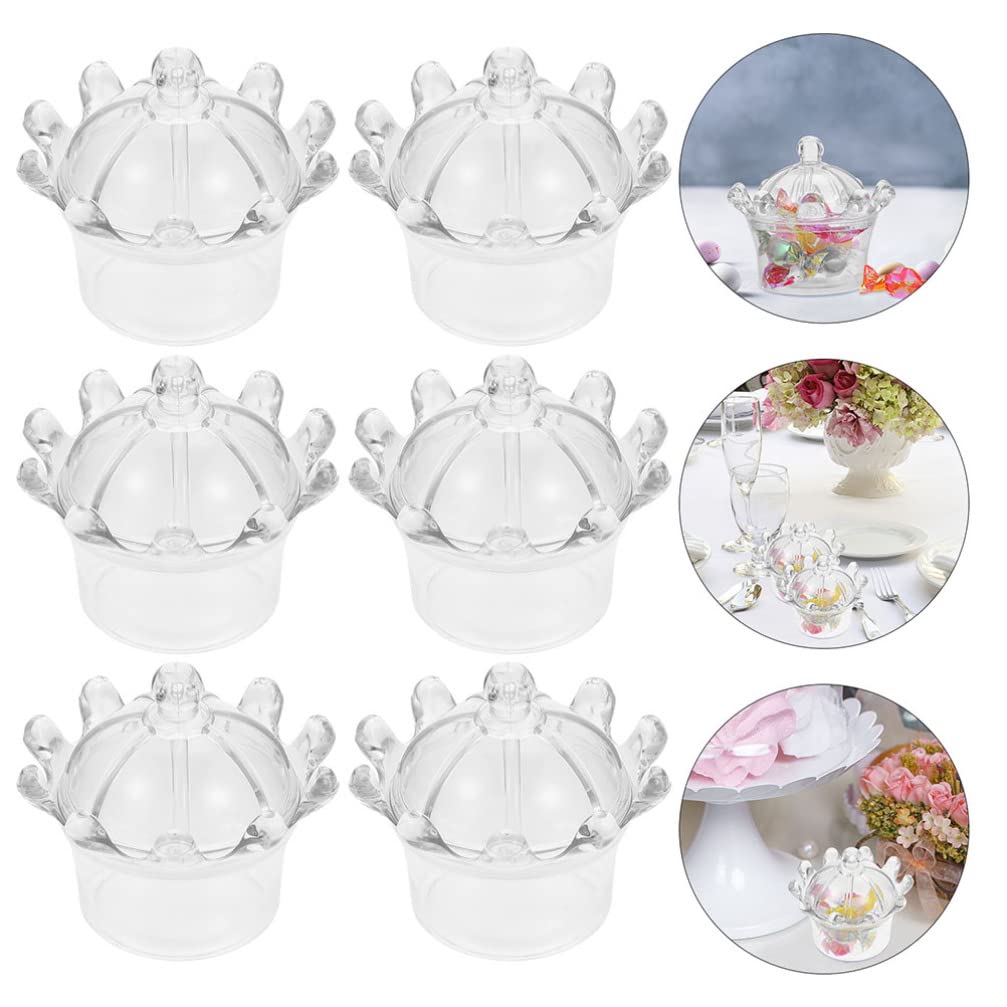 Mini Plastic Candy Box 12Pcs - Fillable Dome Containers for Baby Shower & Party Supplies | Candy Storage & Terrarium Decor