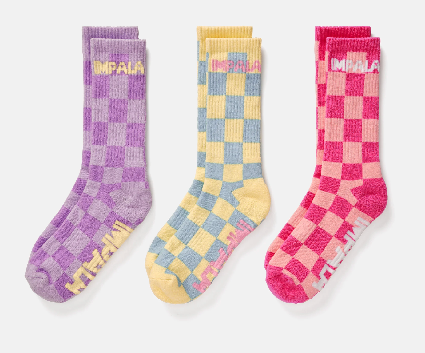 Impala Skate Socks 3-Pack - Cushioned Ankle Socks for Skateboarding & Roller Skating - Breathable & Comfortable for Sports & Casual Wear