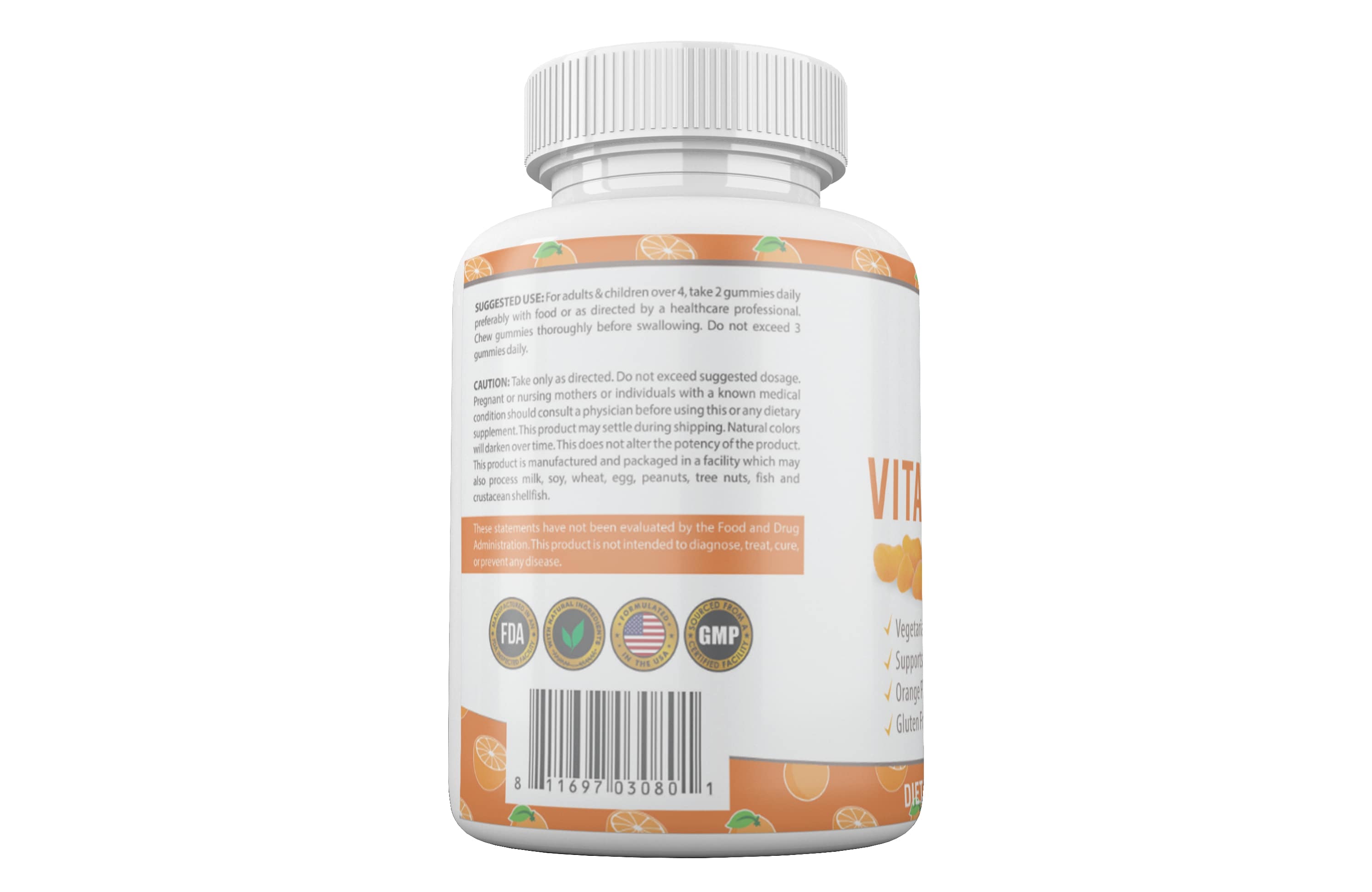 Best Vitamin C Gummies for Kids - Immune Support & Healthy Growth - Tasty Berry Flavor Chewable Supplement - Perfect for School, Travel & Daily Wellness