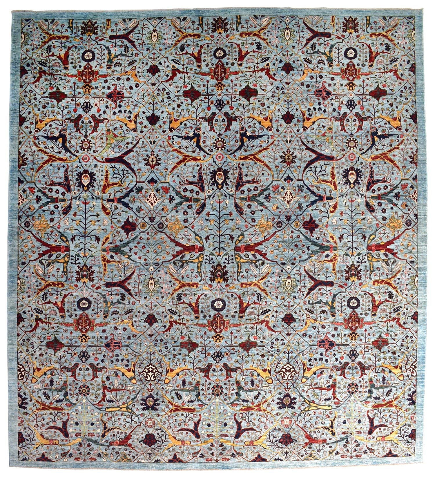 Handwoven Arabesque Tribal Rug - Authentic Bohemian Design for Home Decor, J65103 | Perfect for Living Room, Bedroom, or Boho Chic Interior Styling