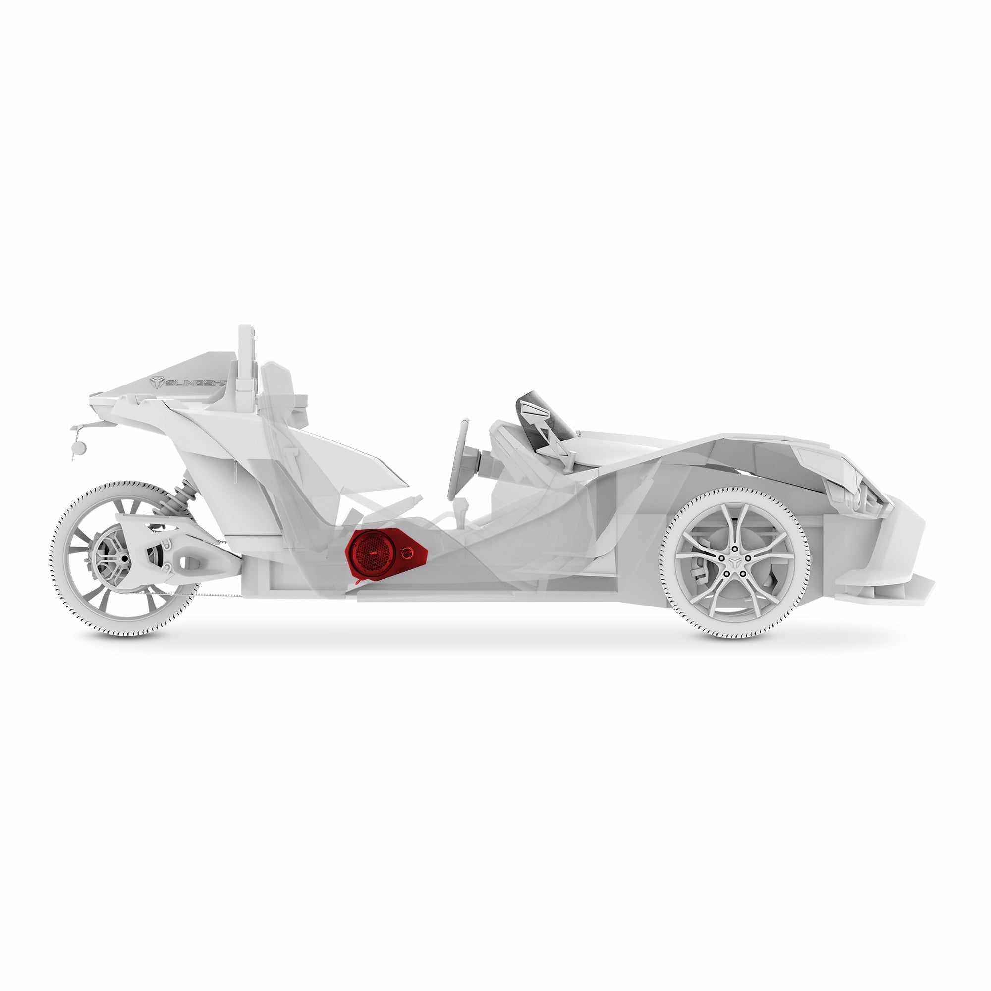 Polaris Slingshot Side Panel Speaker Enclosure for 2 x 6.5