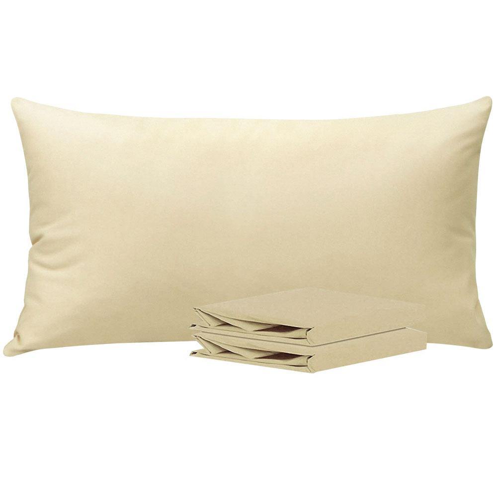 NTBAY Lightweight Microfiber Pillowcases - Ultra Soft & Durable Bedding Set for Side Sleepers | Hypoallergenic & Cooling Pillow Covers for Hotel & Home Use