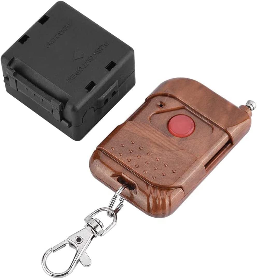 433MHz Wireless Remote Control Switch - 12V DC 1 Channel Relay Receiver with RF Transmitter for Home Automation | Manual Operation | Ideal for Lighting, Garage Doors & Smart Home Devices