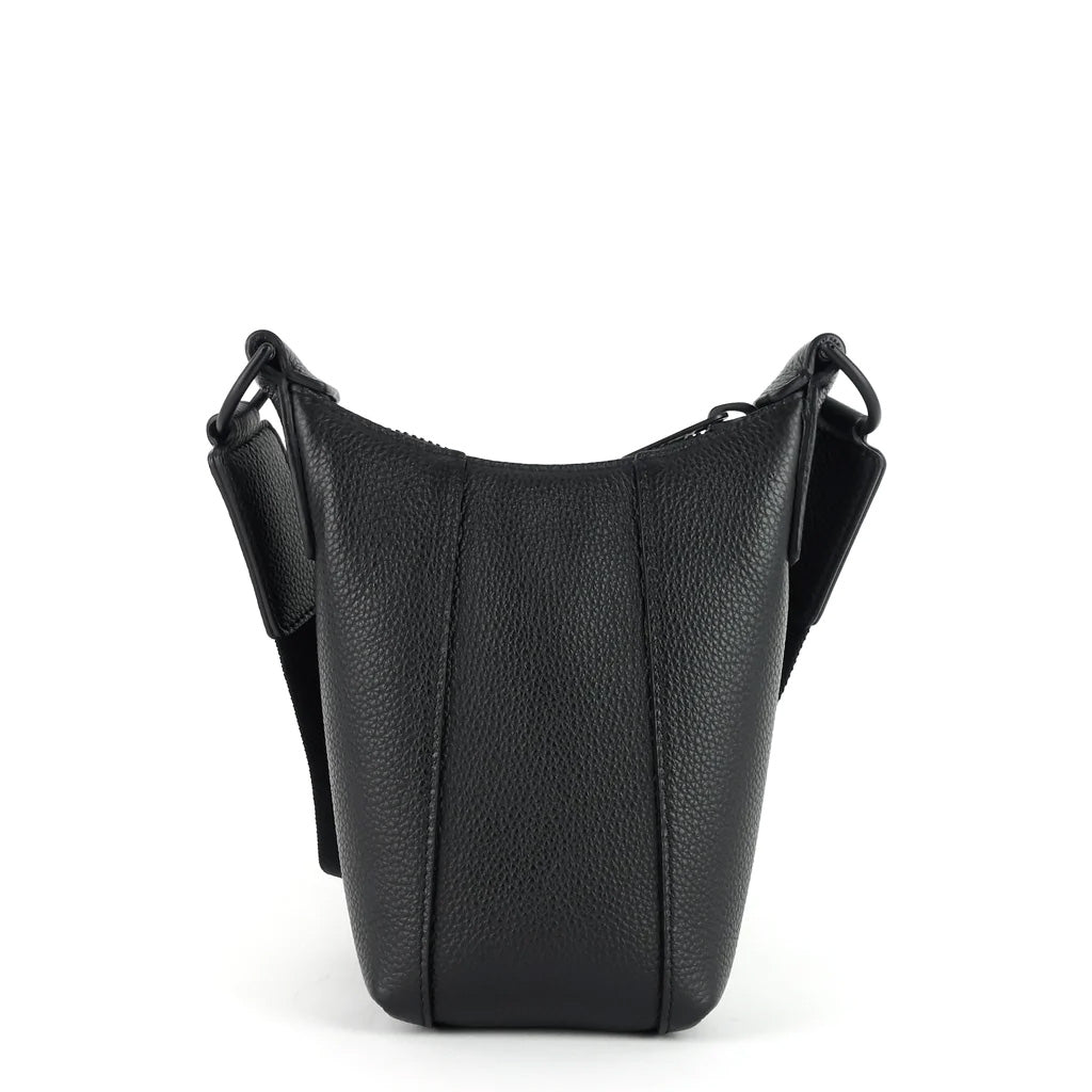 Balenciaga Black Calfskin Hourglass Messenger Bag for Women - Luxury Leather Crossbody Purse for Work, Travel & Everyday Use