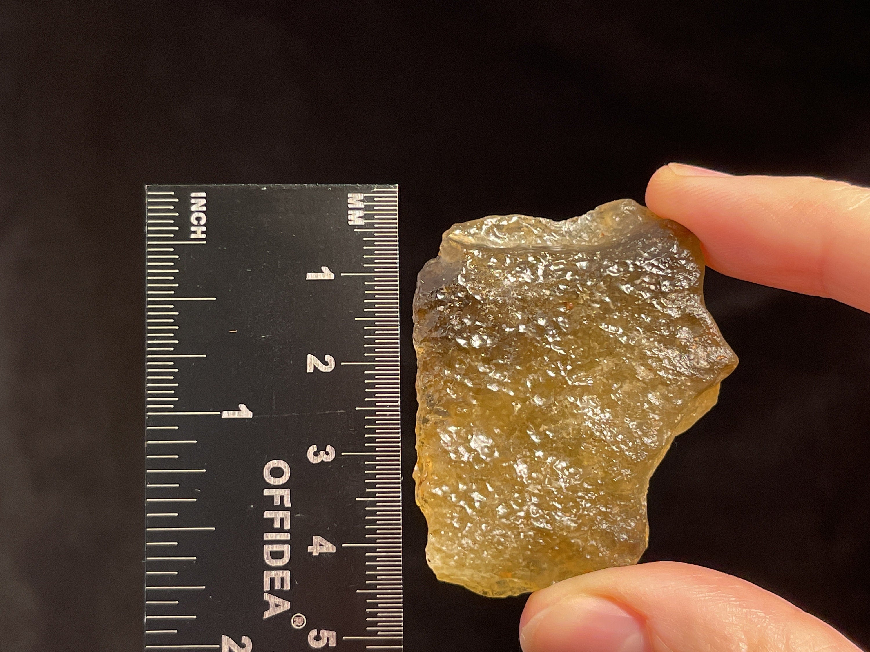 Libyan Desert Glass Raw Crystal - Rare 2A Grade 25.7g Natural Healing Stone for Meditation, Energy Work & Spiritual Healing | Metaphysical Crystals Collection