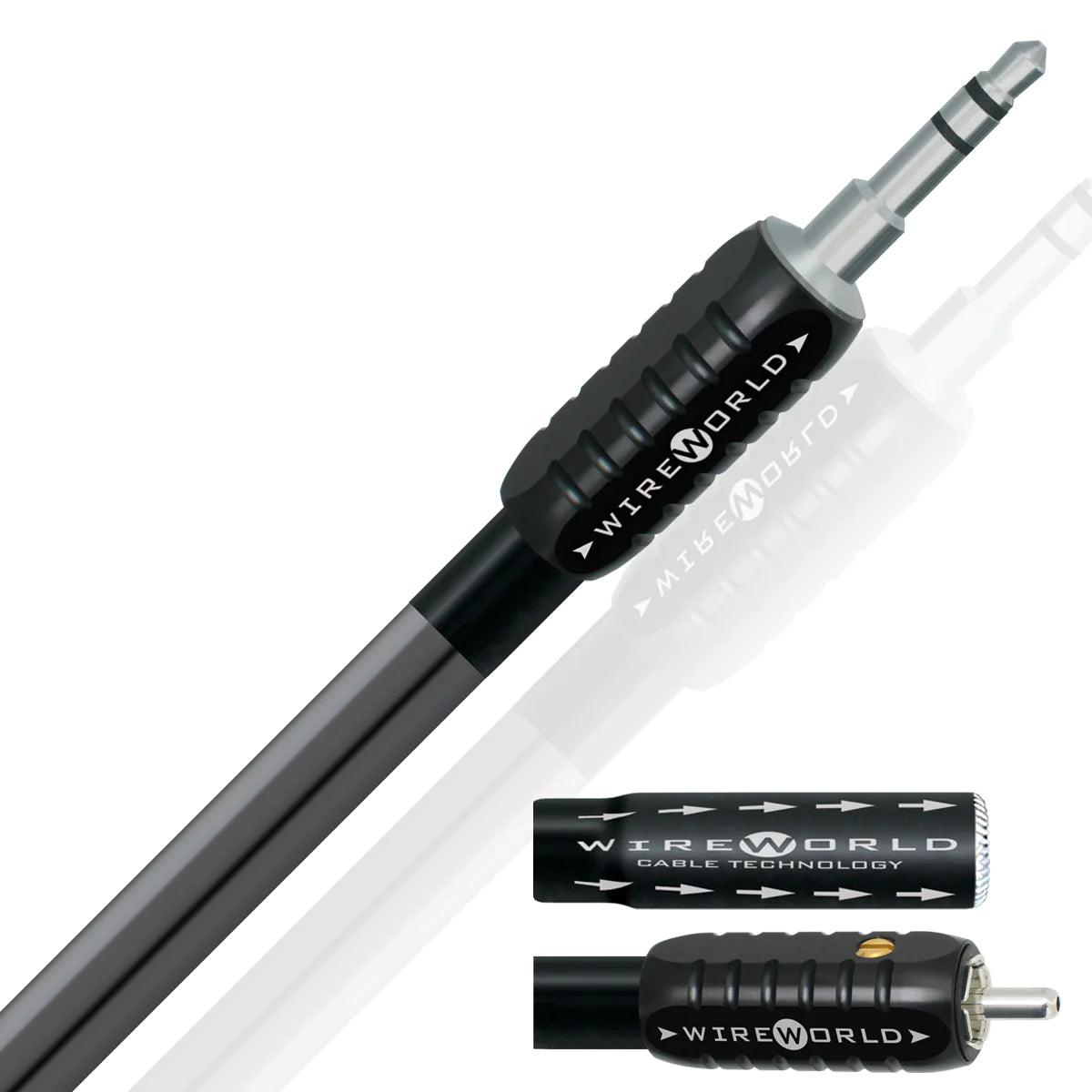 Wireworld Nano Silver Eclipse Mini Jack Cables - Premium Audio Cables for Home Theater, Studio & Hi-Fi Systems