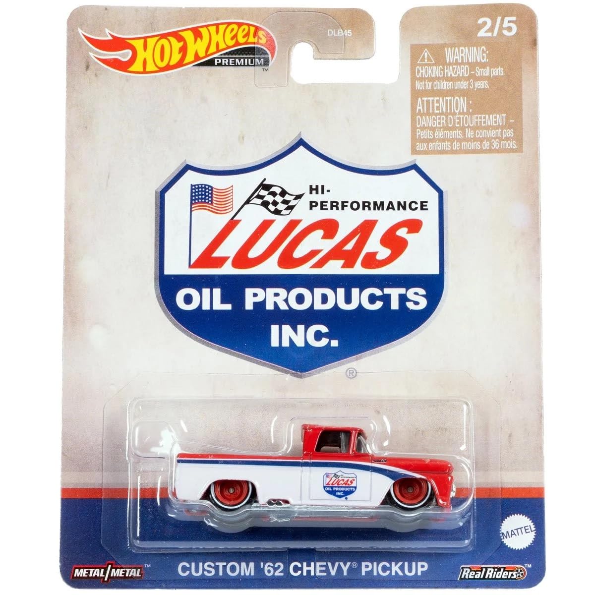 Hot Wheels Pop Culture Lucas Custom 62 Chevy Pickup Diecast Car 1:64 Scale - Collectible Toy for Kids & Adults, Perfect for Display, Gifts, and Play Scenes