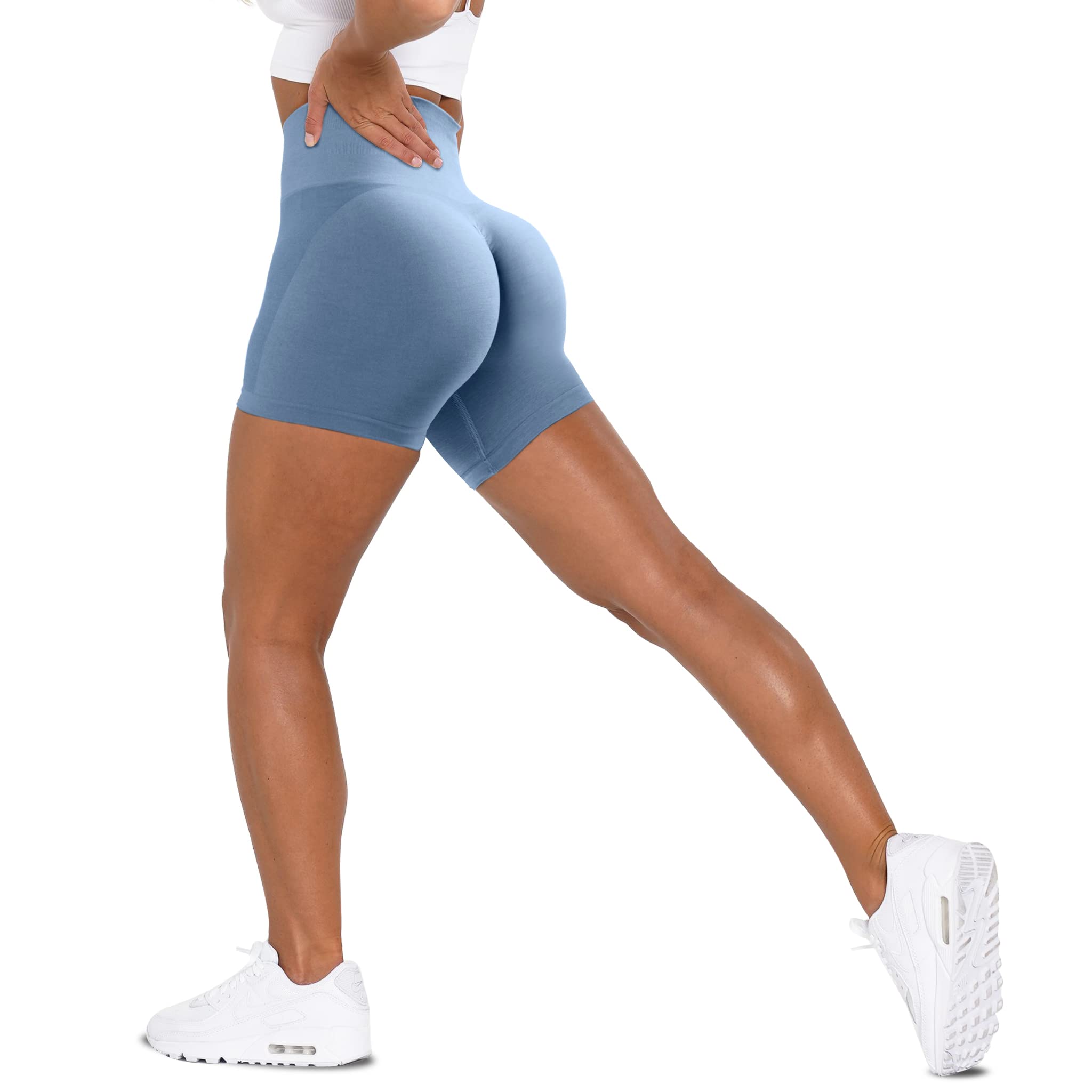 Best Butt Lifting Shorts for Women - High Waisted Seamless Workout & Yoga Shorts - Perfect for Gym, Running & Home Fitness