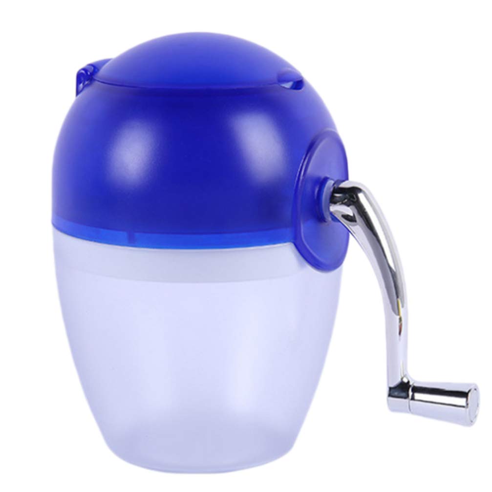 Portable Manual Ice Crusher - Hand Crank Ice Shaver for Snow Cones, Cocktails & Beverages | Stainless Steel Blade Kitchen Tool for Home, Parties & Outdoor Use | Random Color