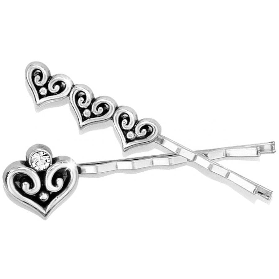 Alcazar Heart Bobby Pin Set - Elegant Hair Accessories for Women, Girls - Perfect for Weddings, Parties & Everyday Styling