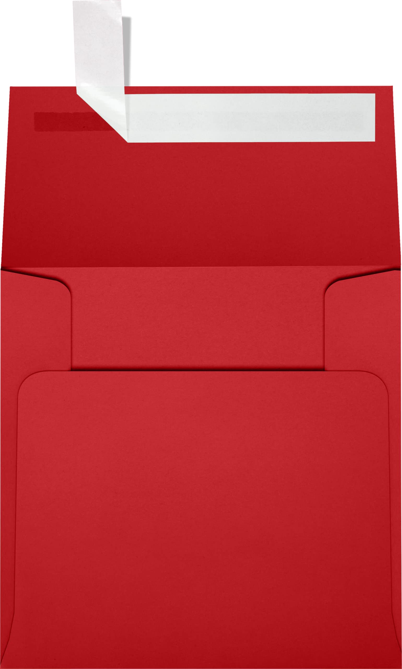 Premium LUXPaper Square Invitation Envelopes 4x4 Inch - Self-Seal Peel & Press Closure - 80lb Text Weight Ruby Red (Pack of 1000) - Perfect for Weddings, Parties, Greeting Cards & Business Correspondence