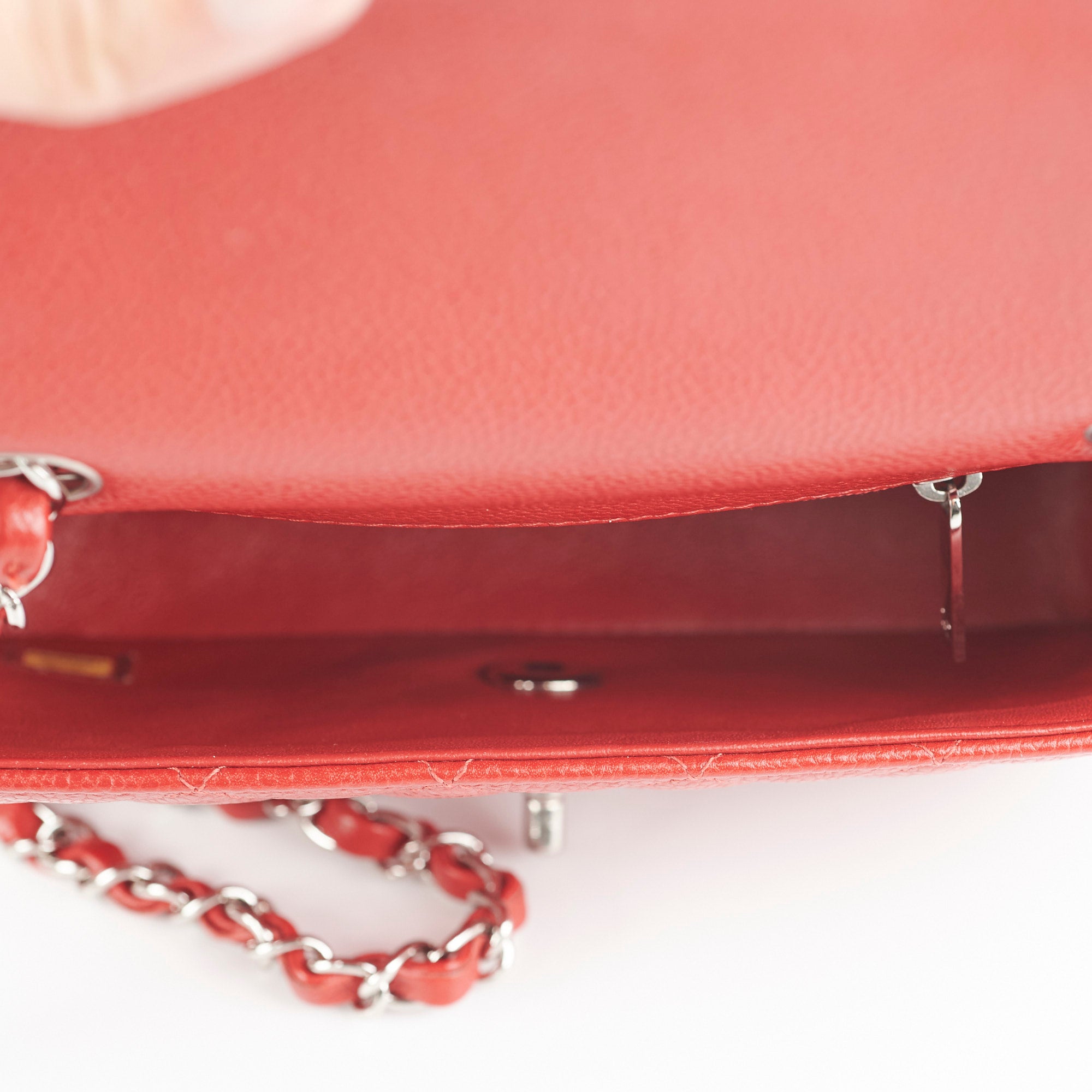 Chanel Mini Rectangular Flap Bag in Red Caviar Leather - Luxury Crossbody Purse for Women, Perfect for Parties & Date Nights