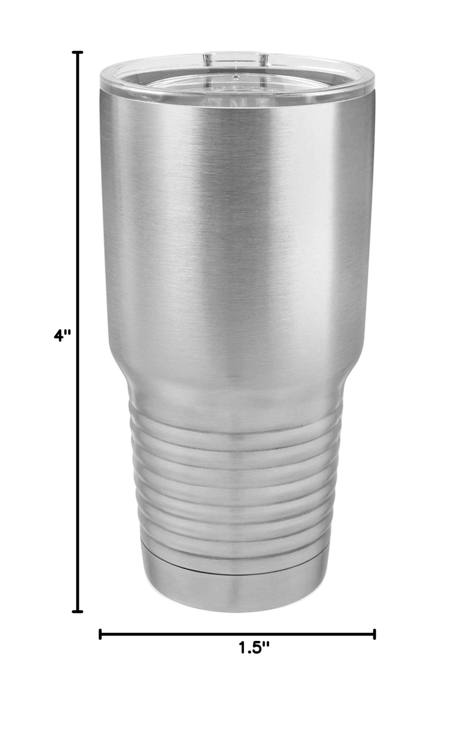 Clear Water Home Goods - 24 Pack 30 oz Stainless Steel Double Wall Vacuum Insulated Tumblers with Clear Lids - 18/8 Food Grade Steel - Keeps Drinks Hot/Cold for Hours - Perfect for Travel, Office & Outdoor Activities