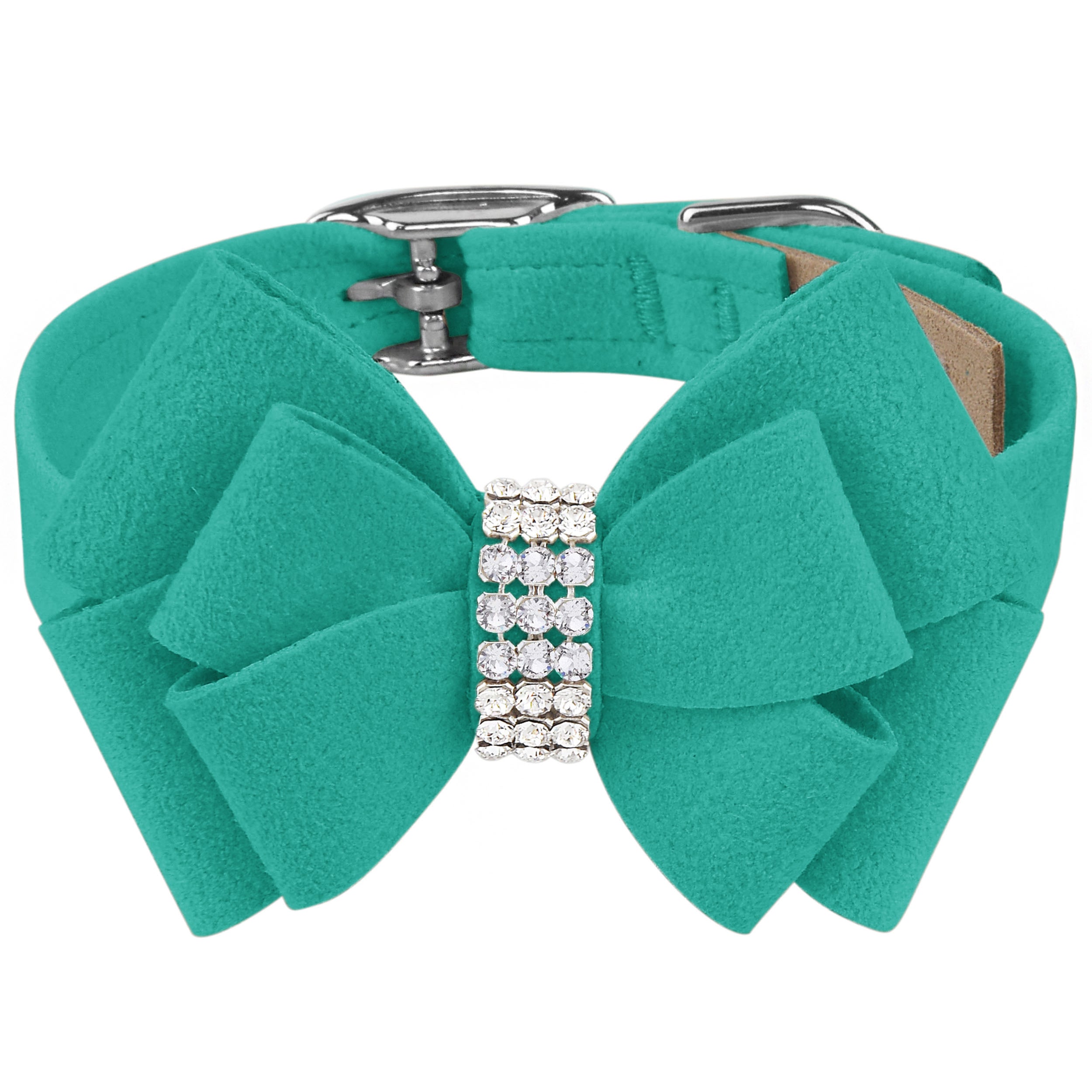 Elegant Double Nouveau Bow Dog Collar - Adjustable Pet Collar with Stylish Bow for Small & Medium Dogs - Perfect for Daily Walks, Grooming, and Special Occasions
