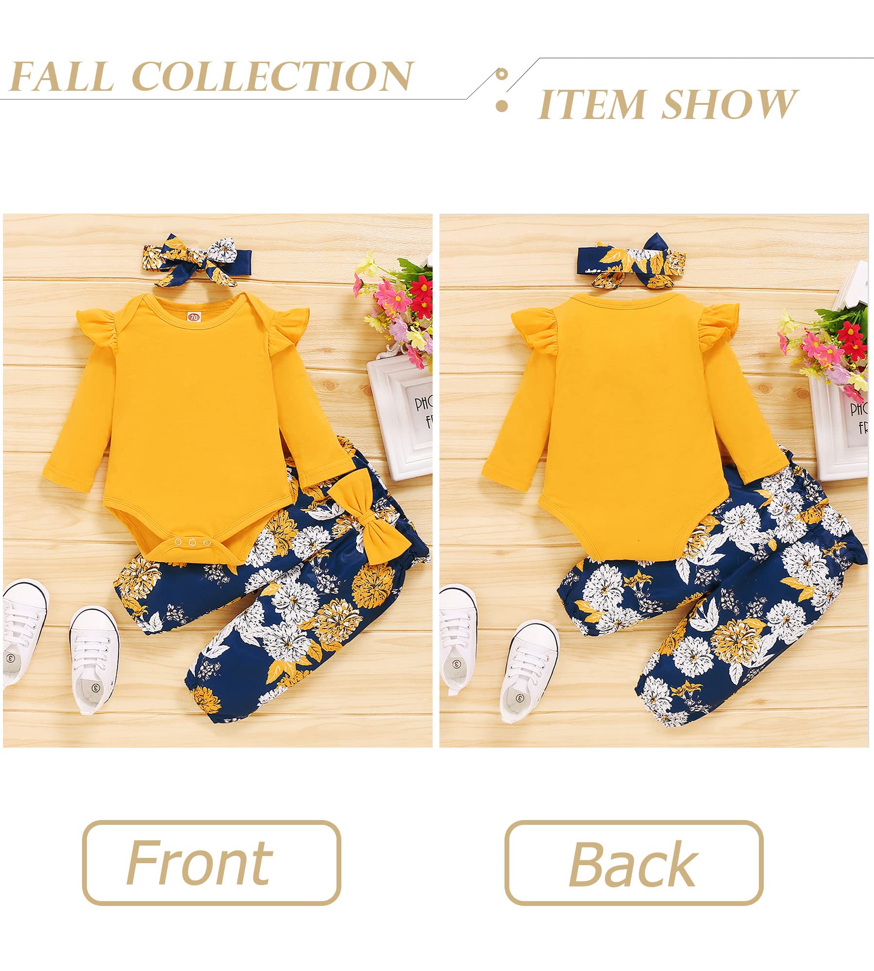 **Adorable Baby Girl Clothes Set – Long Sleeve Romper & Pants Outfit for Newborns & Infants | Soft & Cozy Fall/Winter Wear | Perfect for Playdates, Holidays & Family Photos**