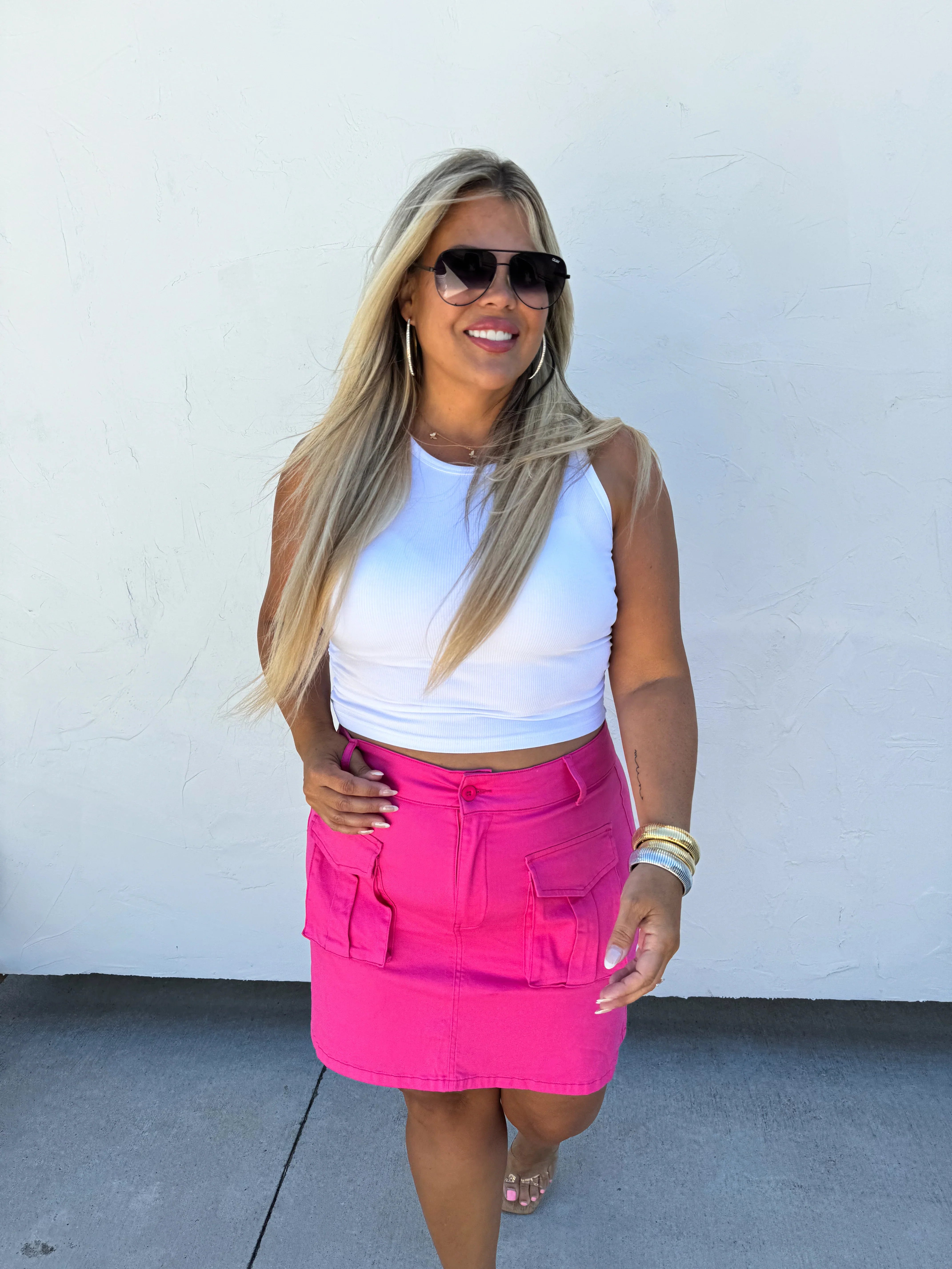 PREORDER: Carly Cargo Skirt - Women's Fashion Utility Skirt with Pockets in Multiple Colors | Perfect for Outdoor Adventures, Travel & Casual Wear