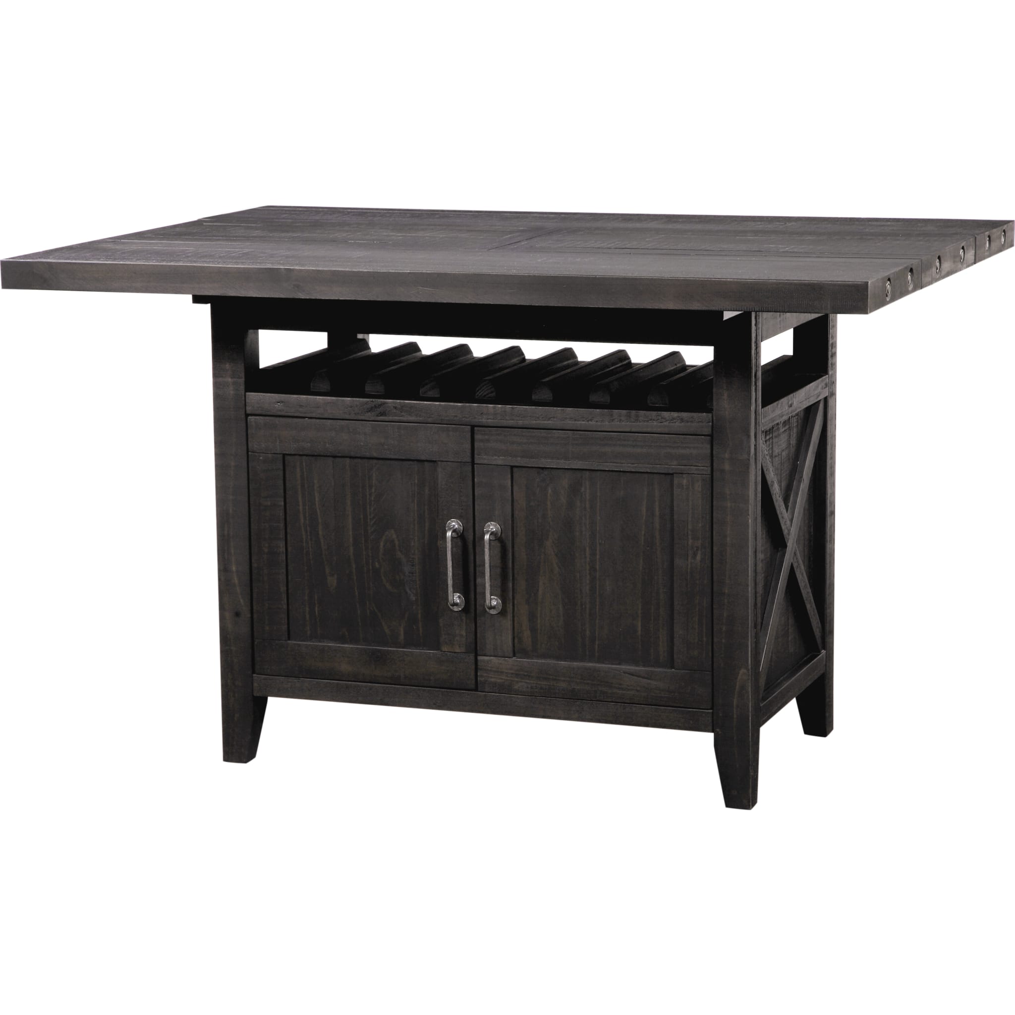 Yosemite Counter Height Rectangular Extension Dining Table - Cafe Style Kitchen Island Table for Small Spaces | Perfect for Breakfast Nook, Kitchen Dining & Entertaining