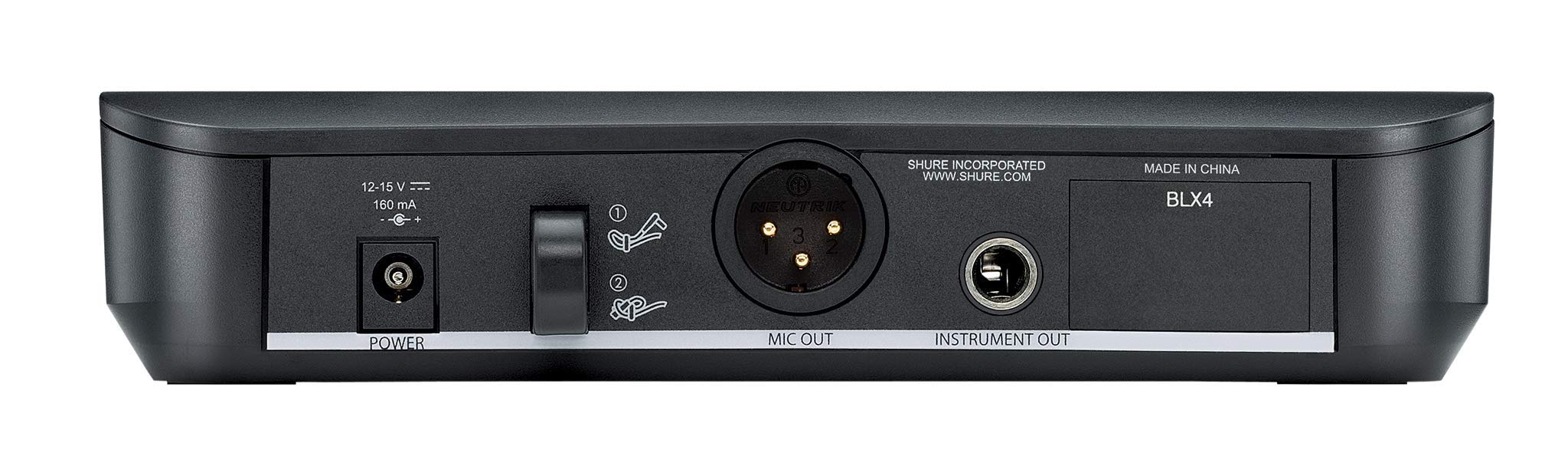 Shure BLX4-H11 Single Channel Wireless Receiver for BLX Systems | Professional Audio Equipment for Live Performances, Conferences & Studios (Transmitter Sold Separately)