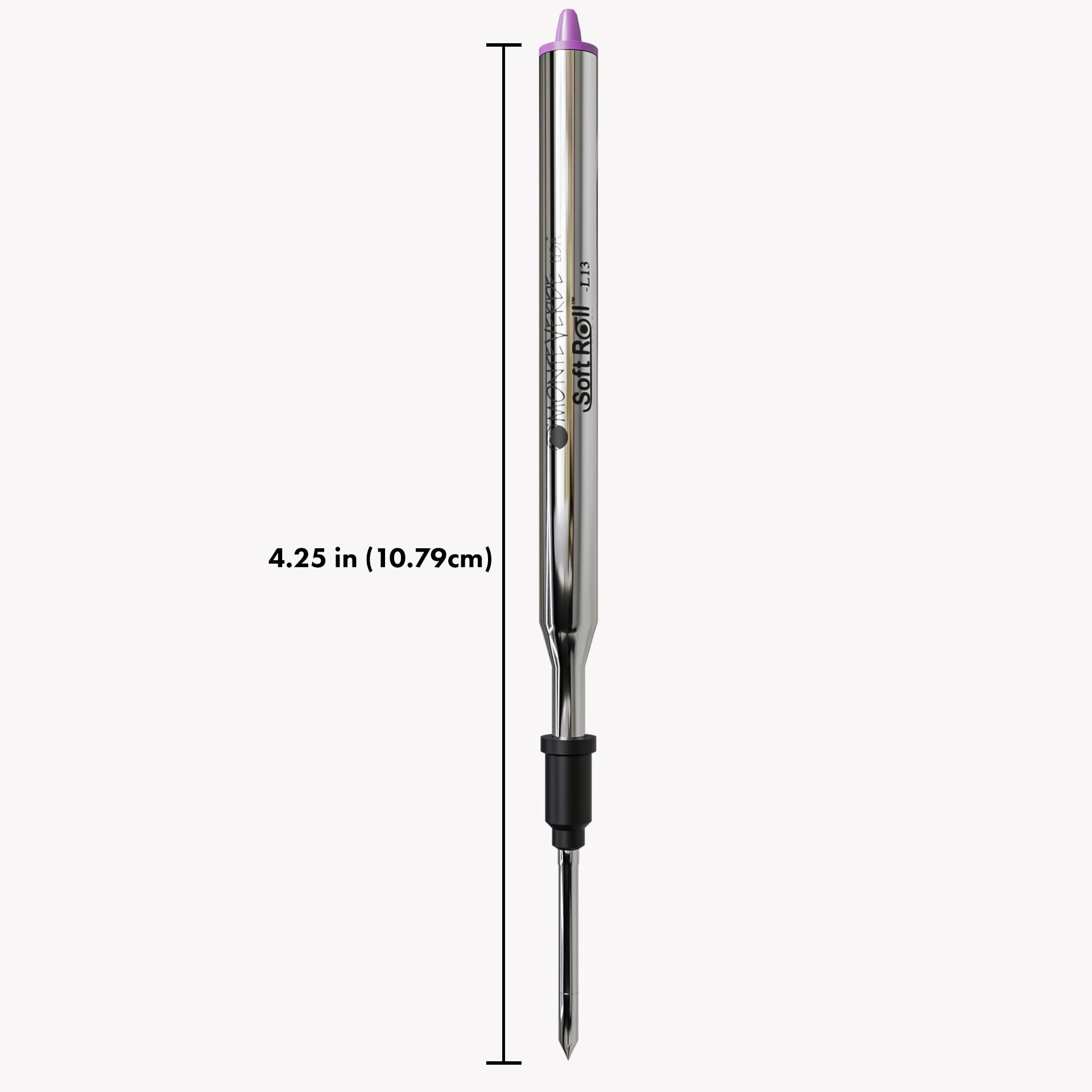 MONTEVERDE Soft Roll Ballpoint Refill for Lamy Pens - Purple Ink, 2 Pack (L132PL) | Smooth Writing Replacement Refills for Office, School & Daily Use