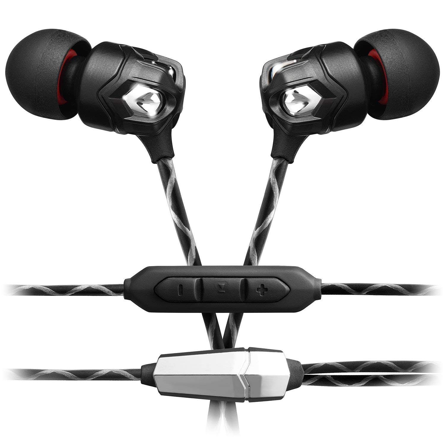 V-MODA Zn In-Ear Modern Audiophile Headphones with Mic - 3 Button Remote for iPhone & Android - Premium Sound for Music, Gaming & Calls