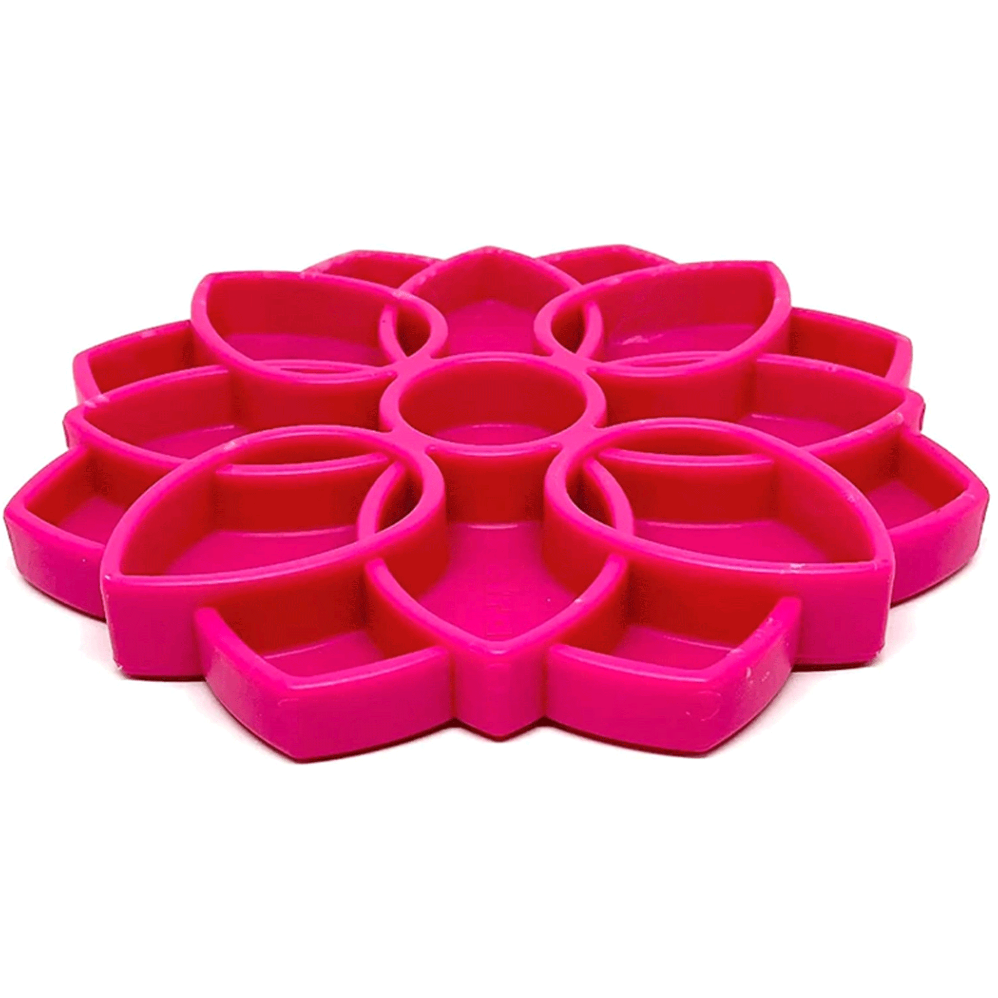 SodaPup Pink Mandala Licking Mat for Dogs - Slow Feeder & Anxiety Relief - Perfect for Bath Time, Grooming, and Treat Dispensing