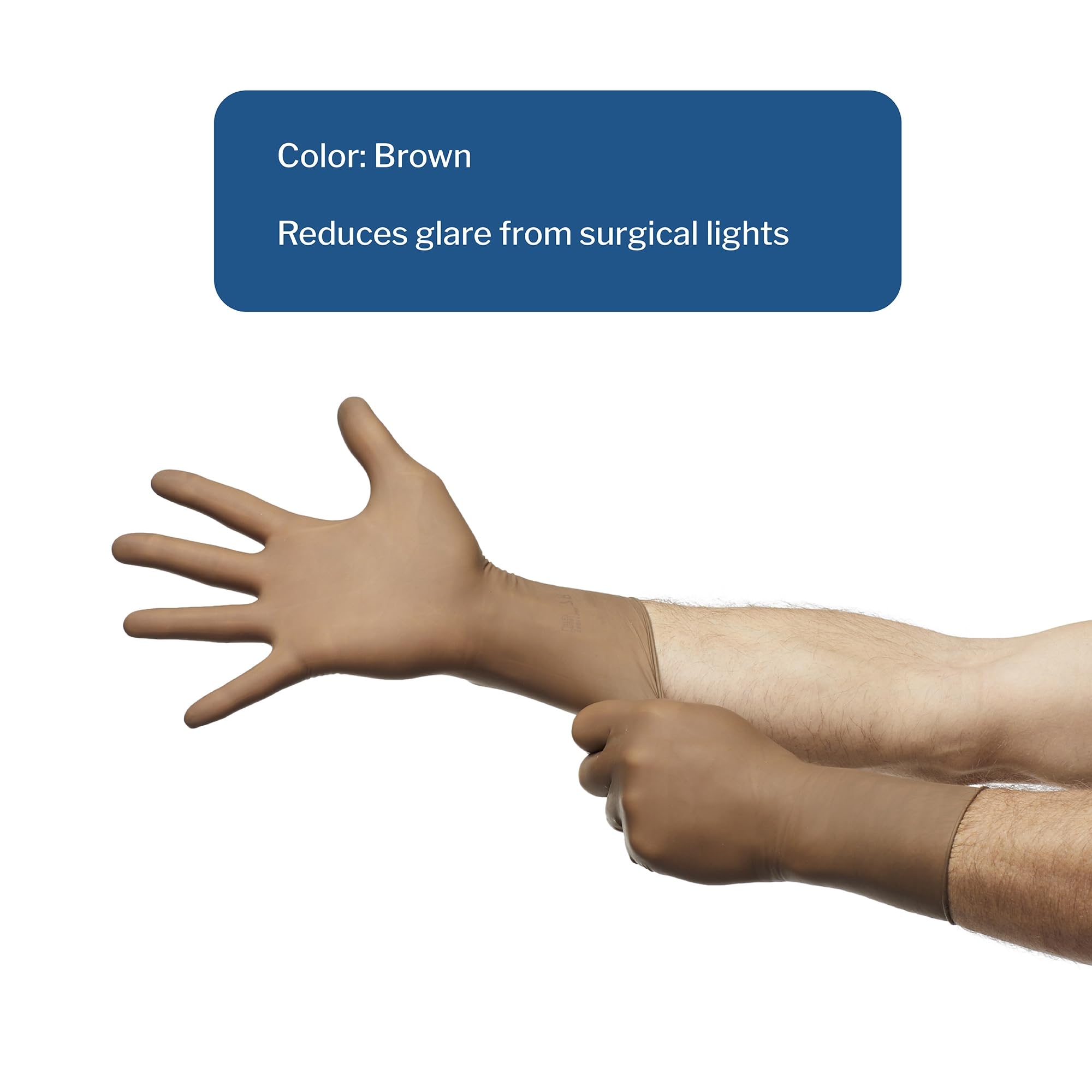 McKesson Perry Latex Surgical Gloves - 200 Pairs | Sterile, Powder-Free, Disposable Medical Exam Gloves | Size 7.0, Brown | Micro-Thin for Superior Sensitivity | Ideal for Healthcare Professionals, Dental Work & Tattoo Artists