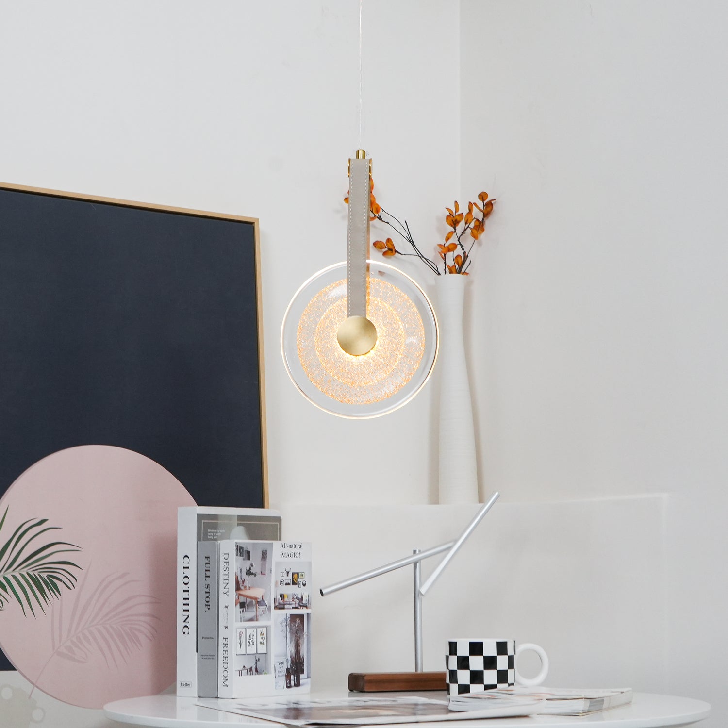 Disc Paolo Castelli Modern Pendant Lamp - Elegant Hanging Light Fixture for Dining Room, Living Room & Bedroom Lighting