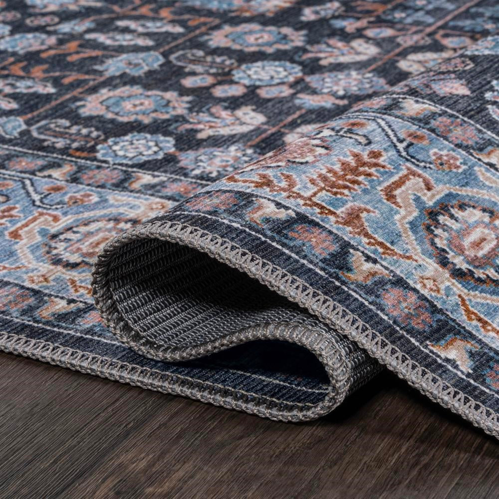Kemer All Over Persian Washable Area Rug - Soft Non-Slip Living Room Carpet for Home Decor, Bedroom & Office