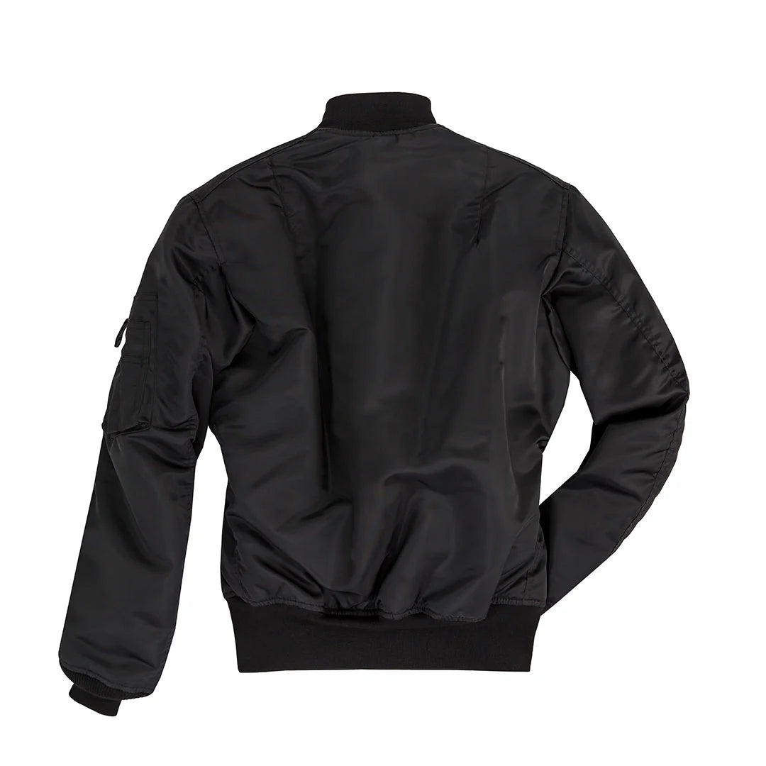 Cockpit USA Men's MA-1 Nylon Satin Bomber Flight Jacket - Classic Aviator Style for Casual Wear & Outdoor Adventures