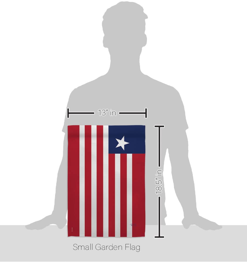Liberia Garden Flag Set with Stand - Double-Sided Yard Decor for Home & Gifts